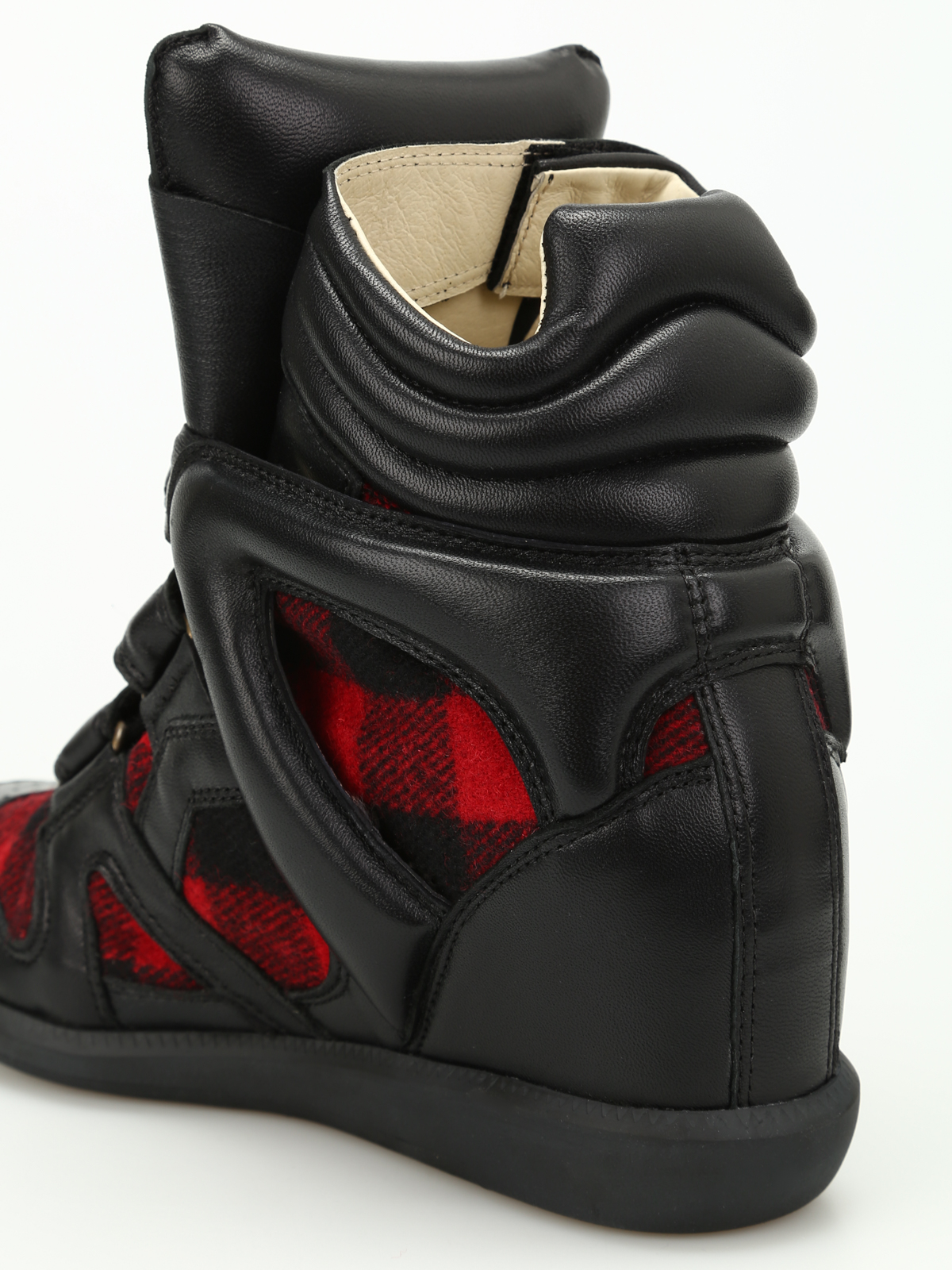 Begivenhed billede Governable Trainers Isabel Marant - Bekett flannel high top sneakers -  BK000617A037S70RD