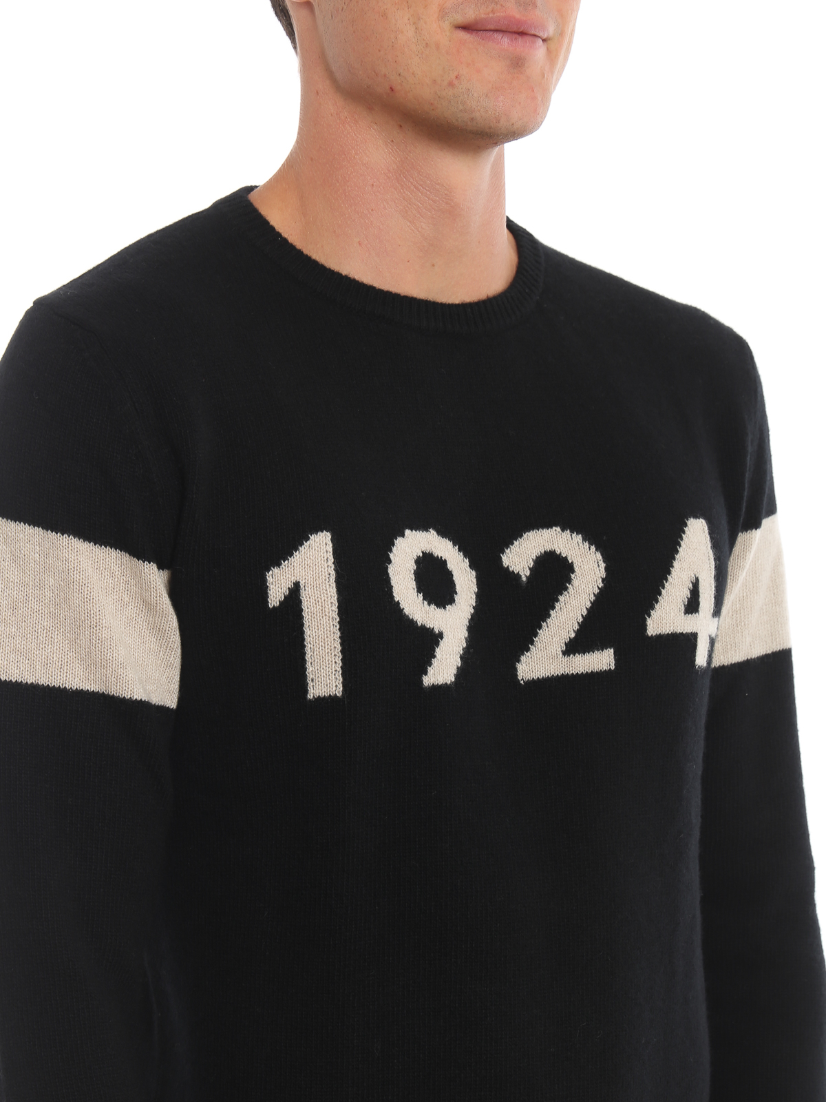 Crew necks Belstaff - 1924 intarsia cashmere blend sweater ...