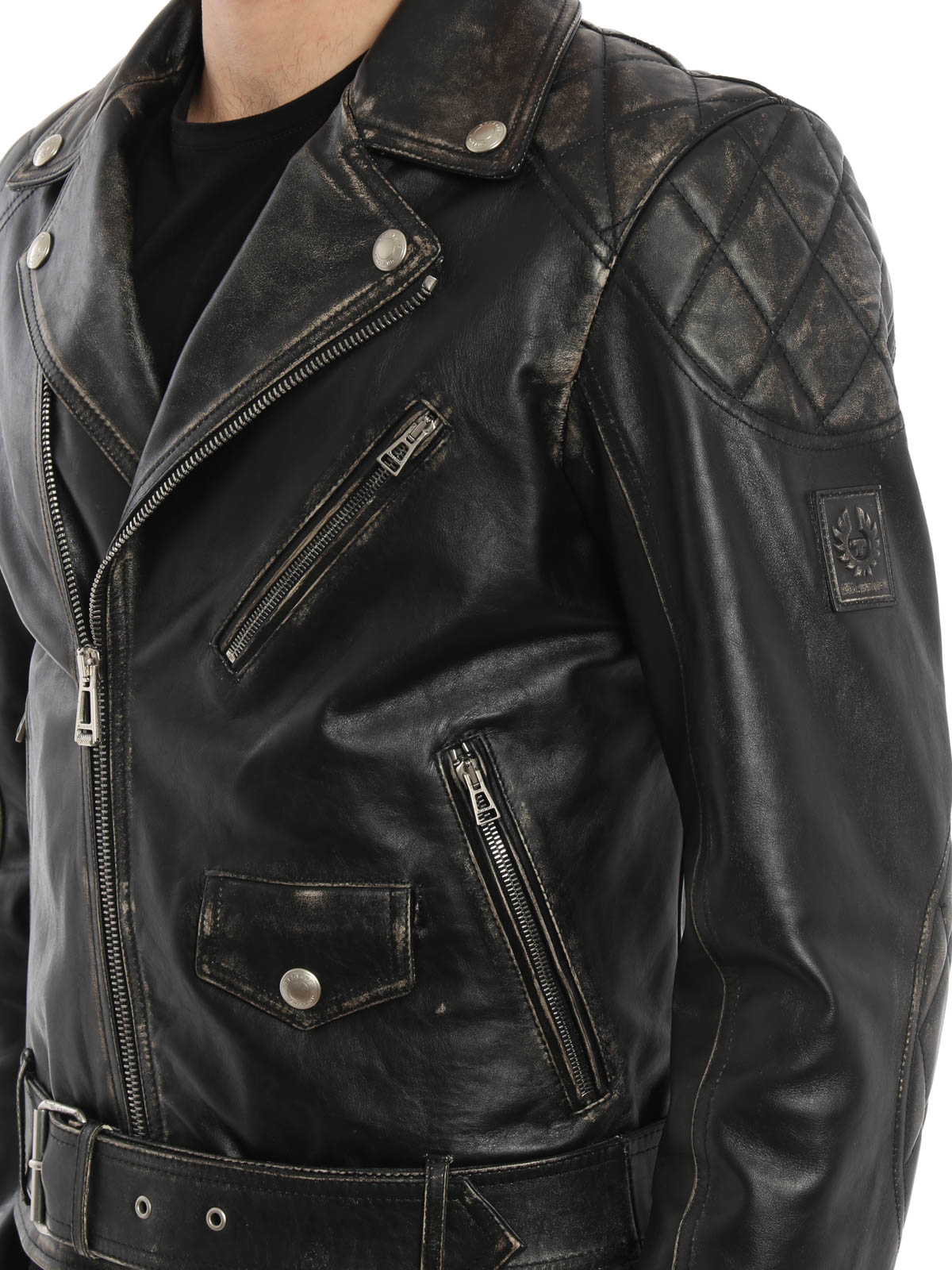 geur Modieus Naar de waarheid Leather jacket Belstaff - Arlingham leather biker jacket -  71020503L81N039490000