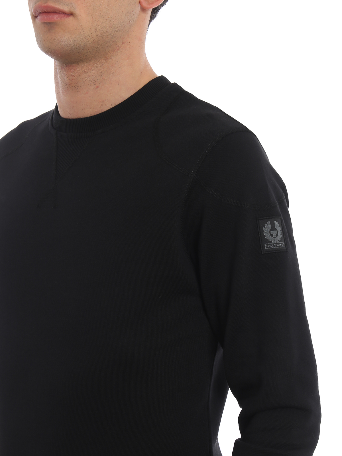 Onbeleefd binnen Arthur Sweatshirts & Sweaters Belstaff - Jefferson black cotton sweatshirt -  71130385J61A006690000