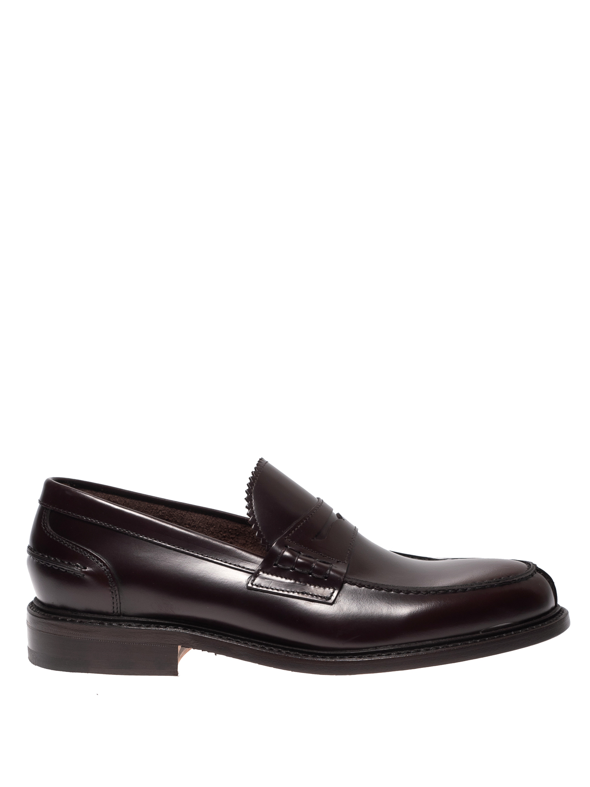 Berwick 1707 - Dark brown leather loafers - Loafers & Slippers ...