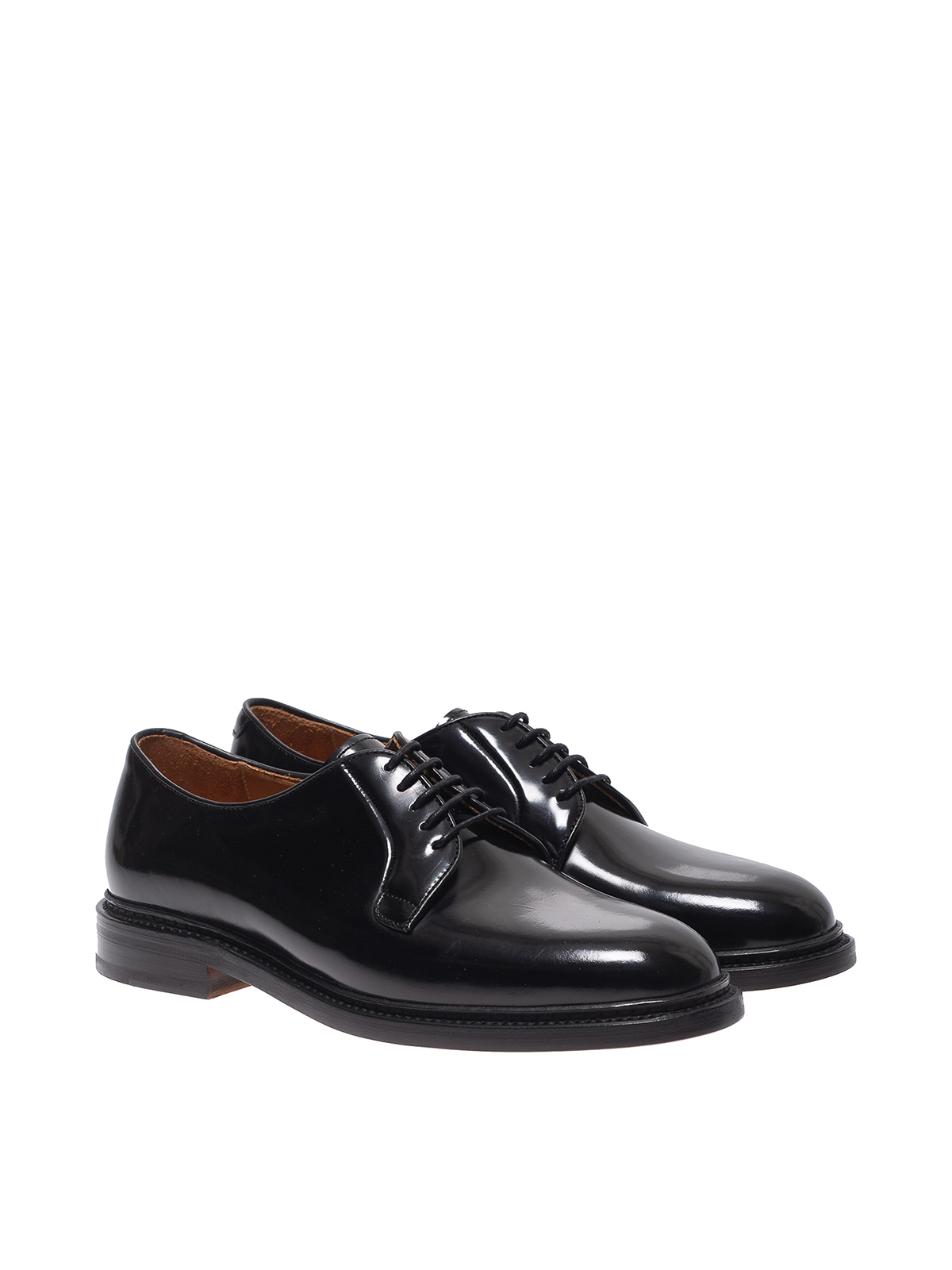 Classic shoes Berwick 1707 - Polished Derby shoes - 4406HO234NERO