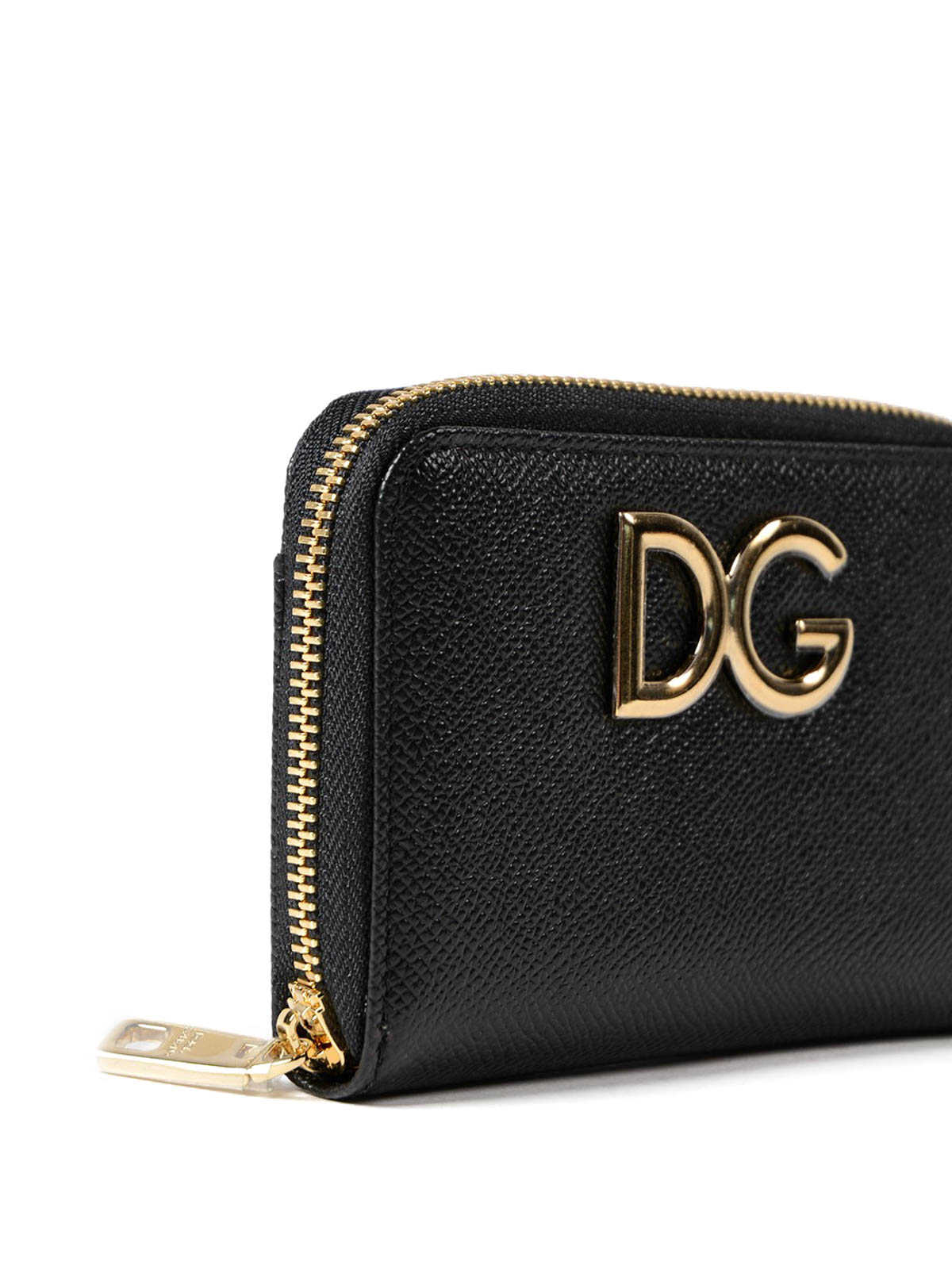 Wallets & purses Dolce & Gabbana - Black Dauphine compact wallet ...
