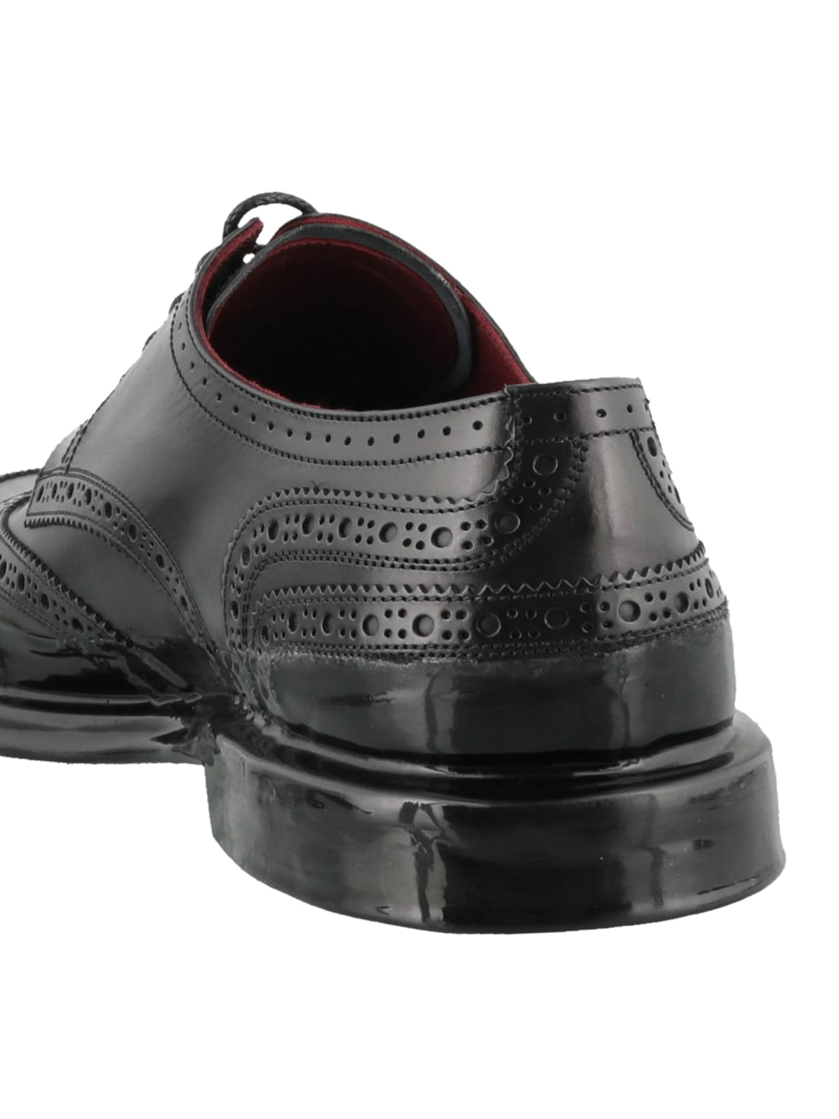 Classic shoes Dolce & Gabbana - Black leather brogue shoes -  A10421AK16580999