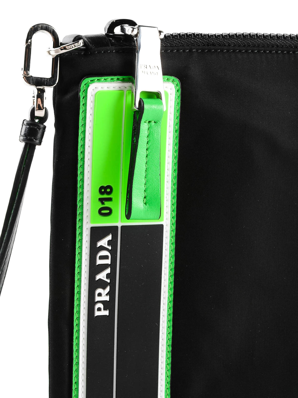 prada logo pouch