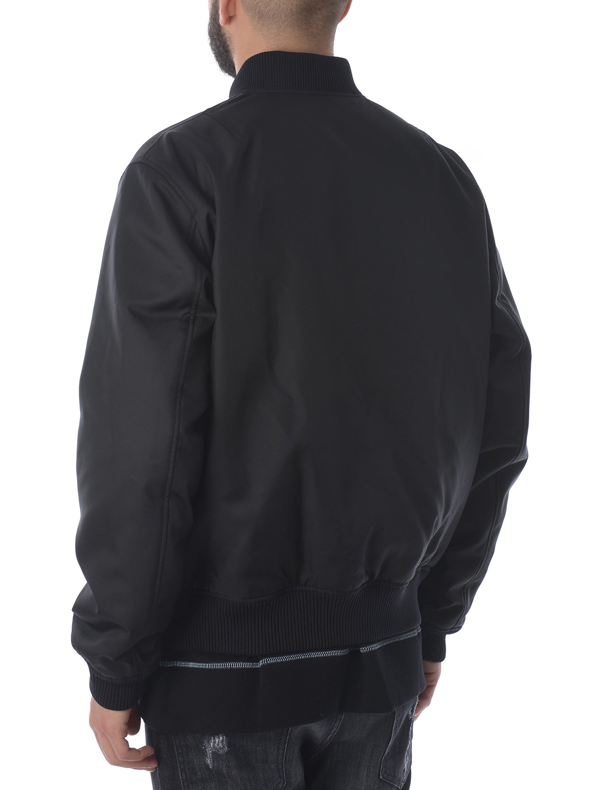 Bombers Kenzo - Black nylon reversible bomber jacket - F865BL1751NC99