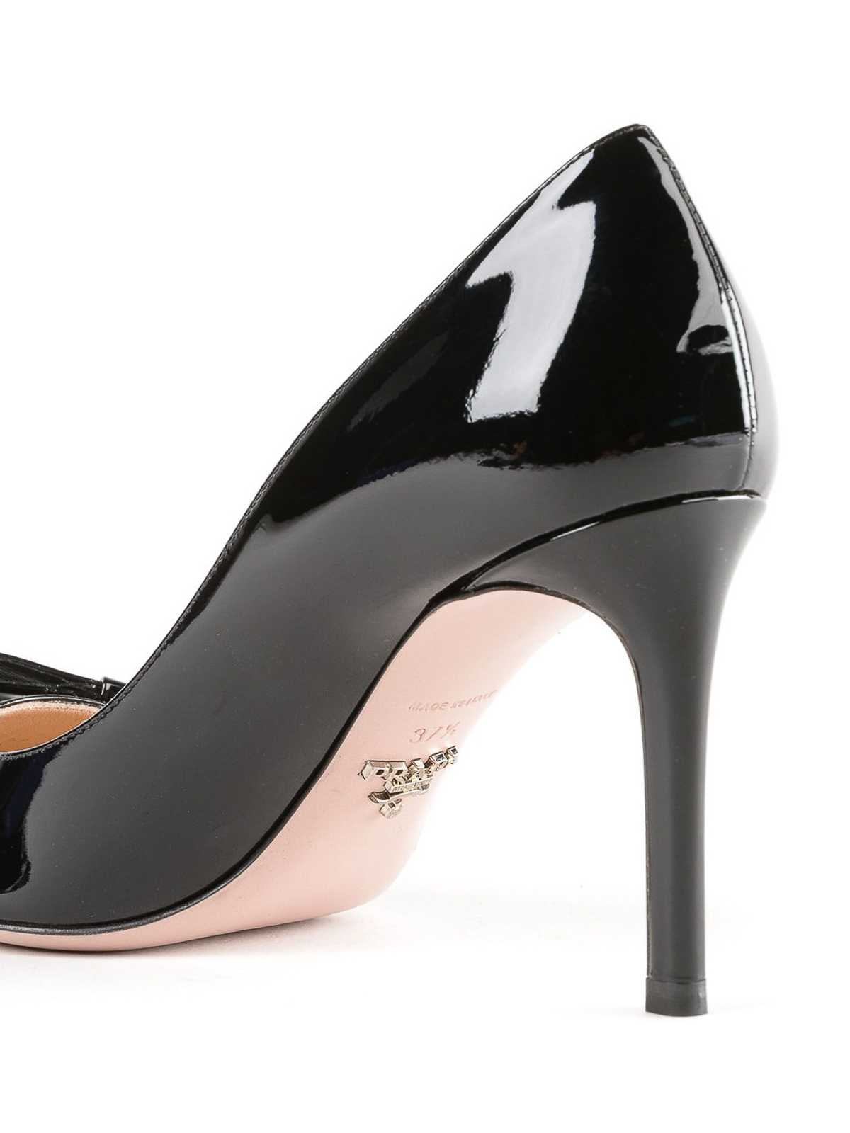 prada patent leather heels