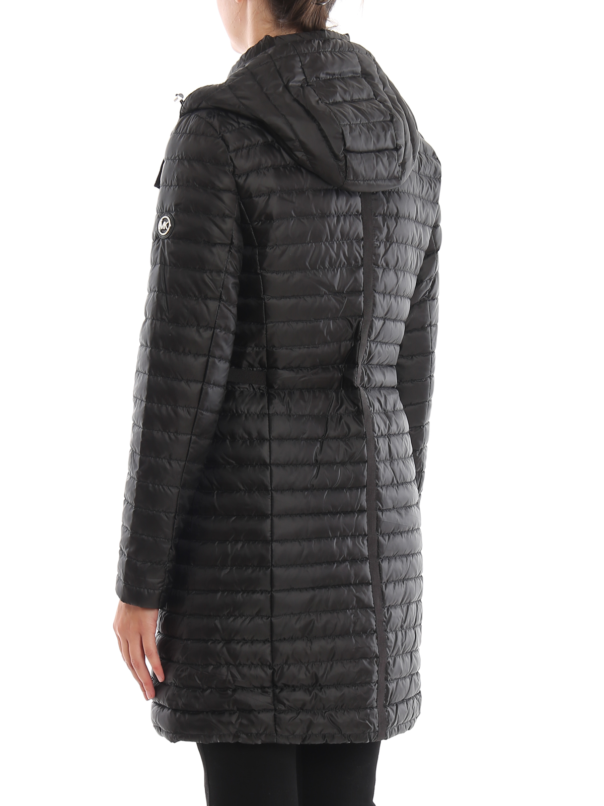 Padded coats Michael Kors - Black quilted hooded padded coat - MF92HKZ7T3001
