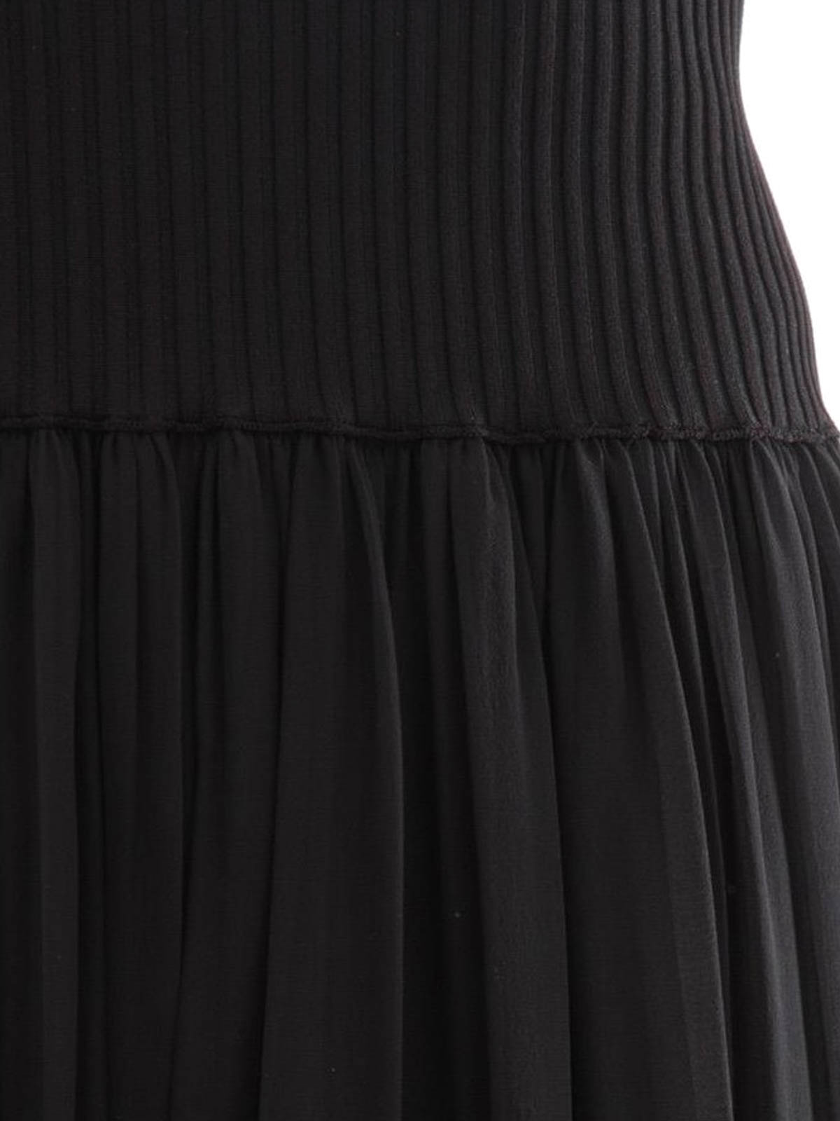 Falda larga de seda de Alberta Ferretti de color Negro Mujer Ropa de Faldas de Faldas largas 