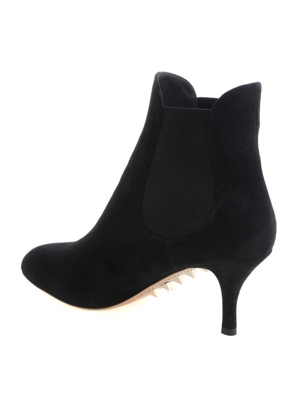 valentino suede ankle boots