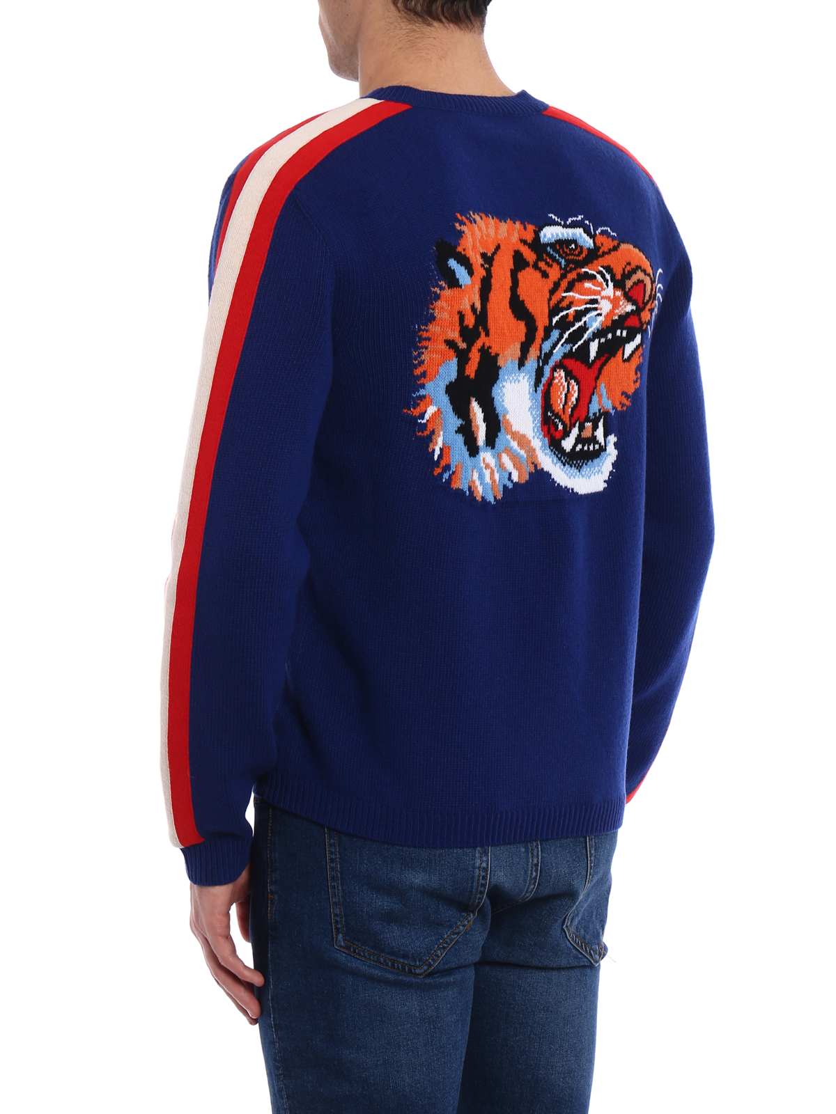 gucci striped tiger sweater