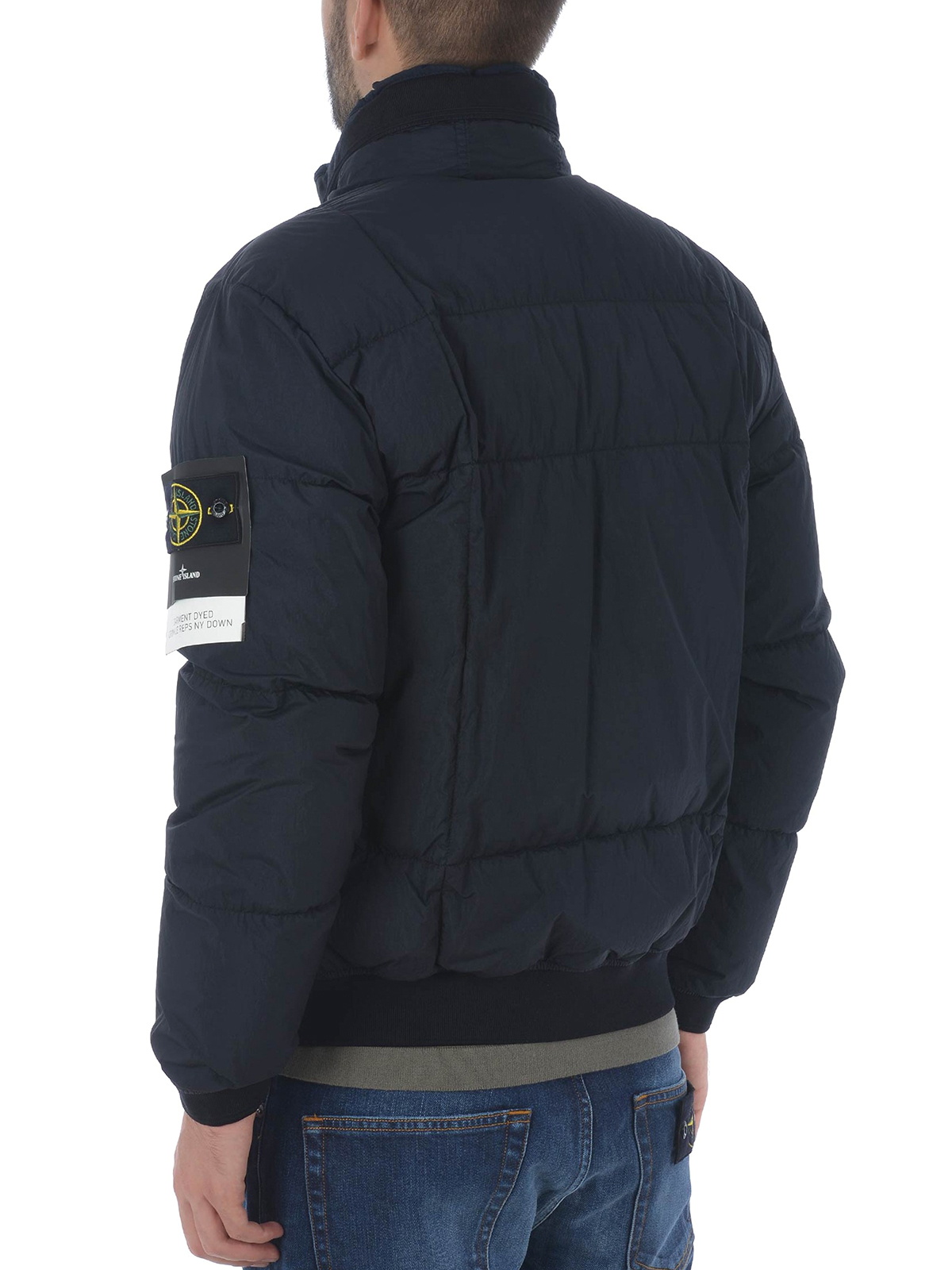 contrast wat betreft onpeilbaar Padded jackets Stone Island - Blue Garment Dyed Crinkle Reps Ny Down -  40423V0020