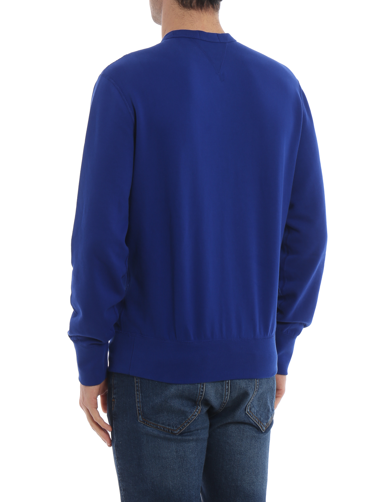 blue polo sweatshirt