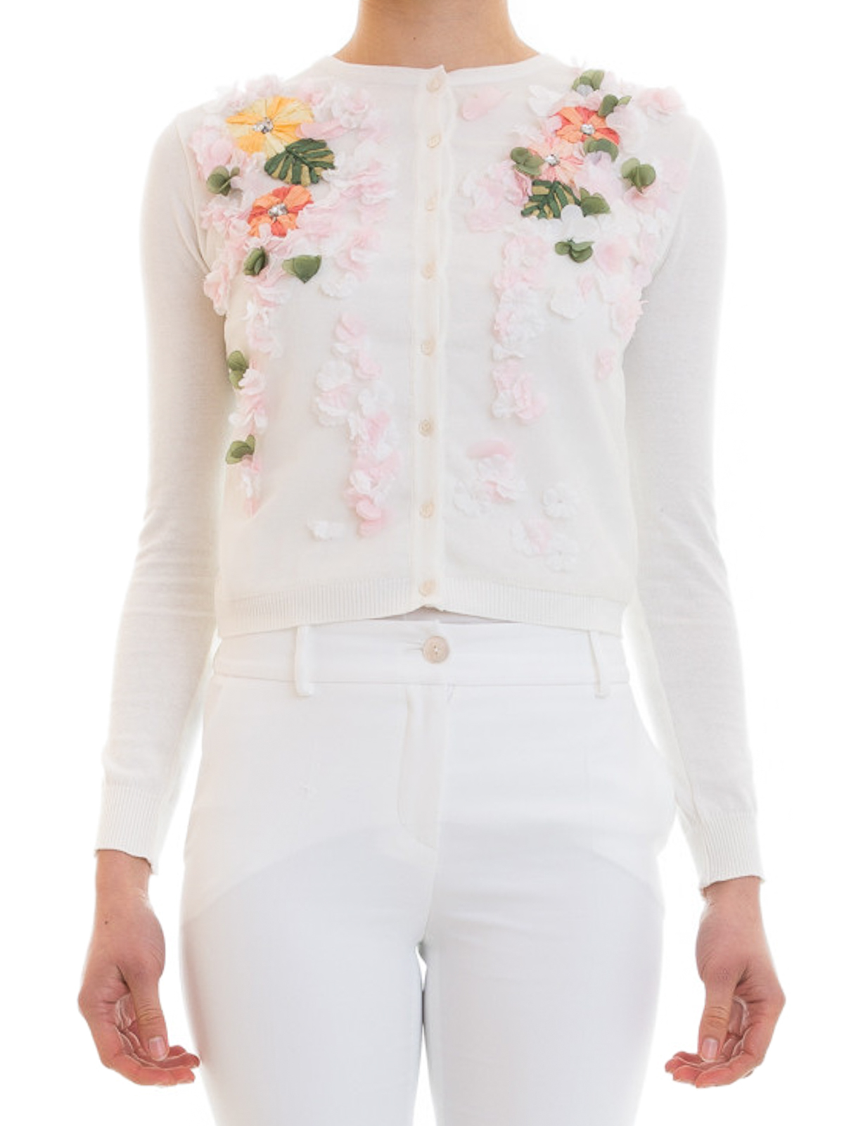  Embroidered  cotton cardigan  by Blugirl cardigans  iKRIX