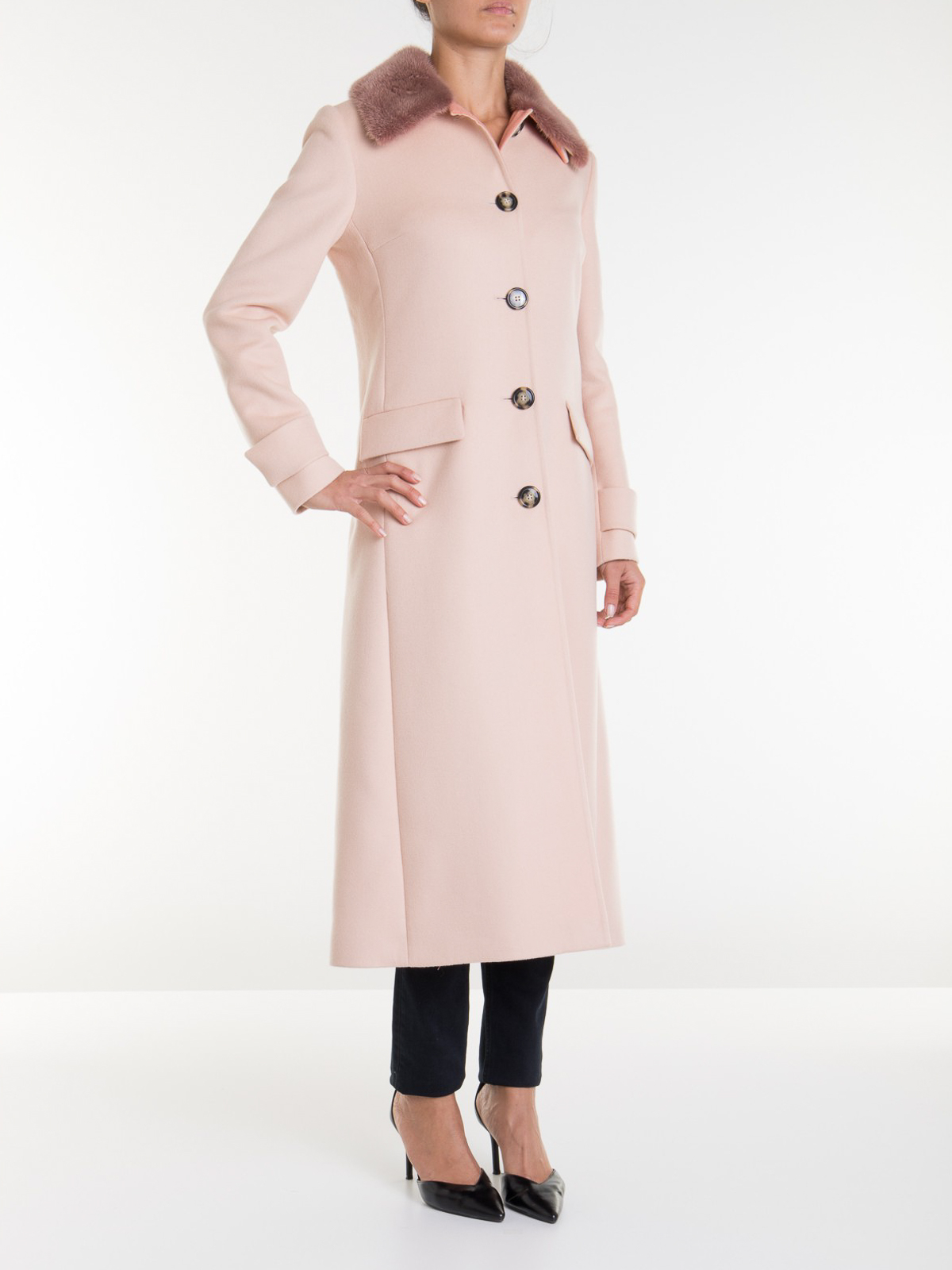 Blumarine ロングコート ピンク ロングコート