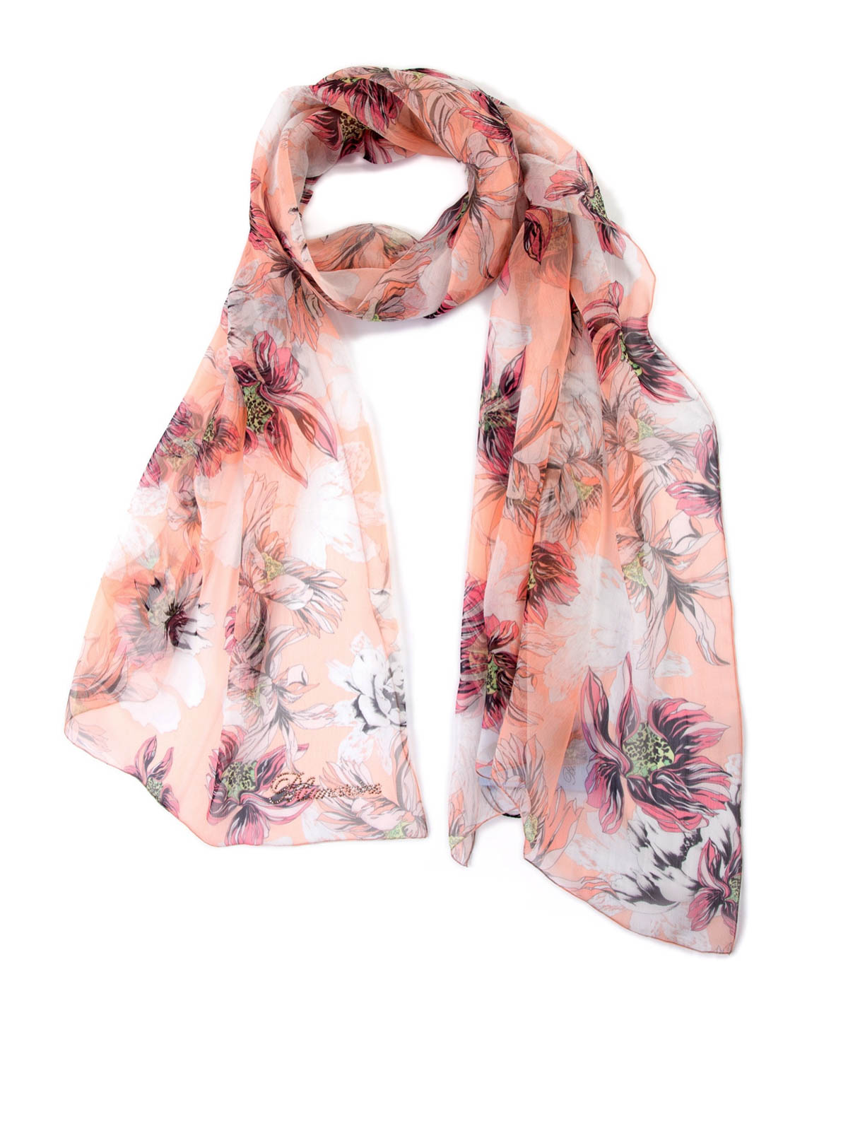 Scarves Blumarine - Floral print scarf - 38030155 | Shop online at 