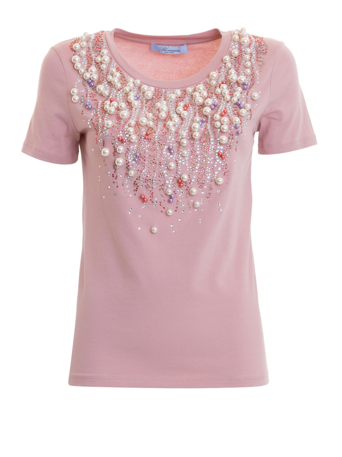 Blumarine Baumwolle Andere materialien t-shirt in Pink Damen Oberteile Blumarine Oberteile 