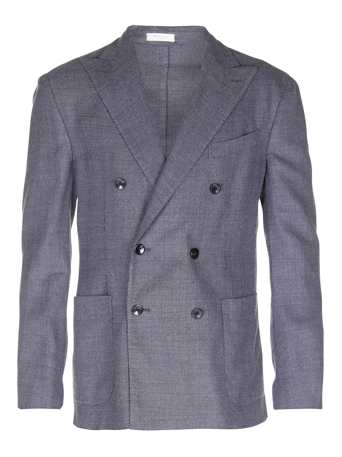 Boglioli - Mélange wool double breasted blazer - blazers - N4302J