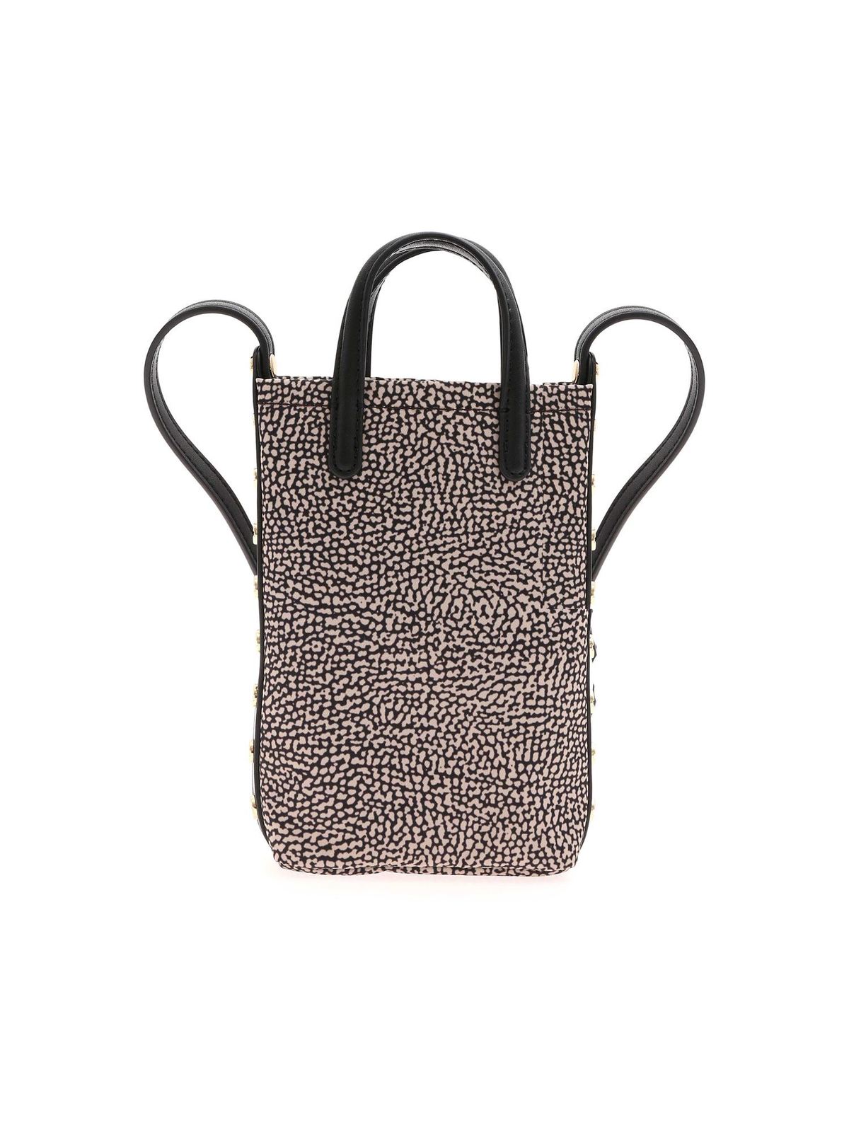 Click to view more detailed imagery on our partner's website Borbonese Op Print Shoulder Bag In Brown