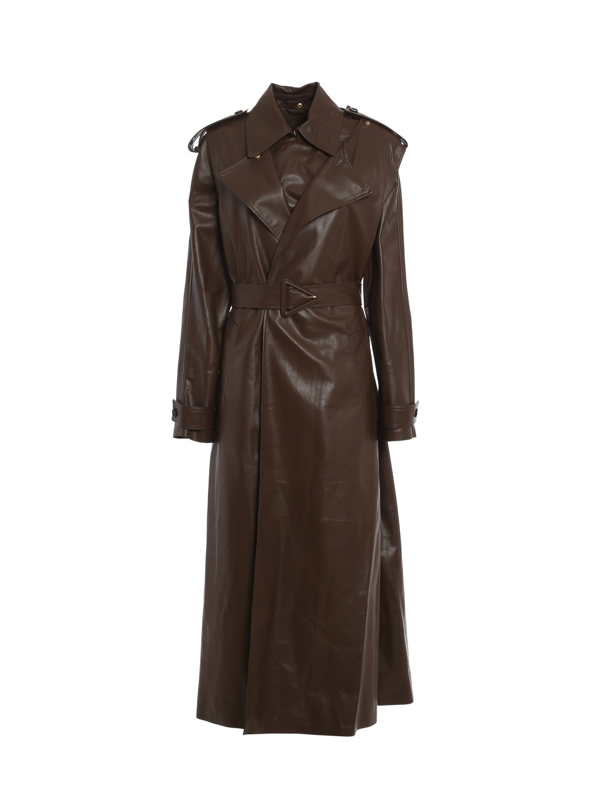 Bottega Veneta - Leather trench coat - trench coats - 640244V06E02185