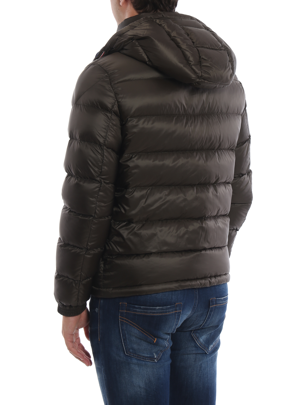 Moncler - Bramant moss green hooded puffer jacket - padded jackets ...