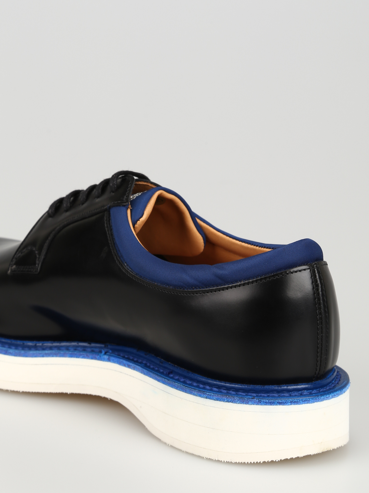 Church s Brandon Black Leather Derby Shoes Lace ups Shoes EEC2169SNF0TEP