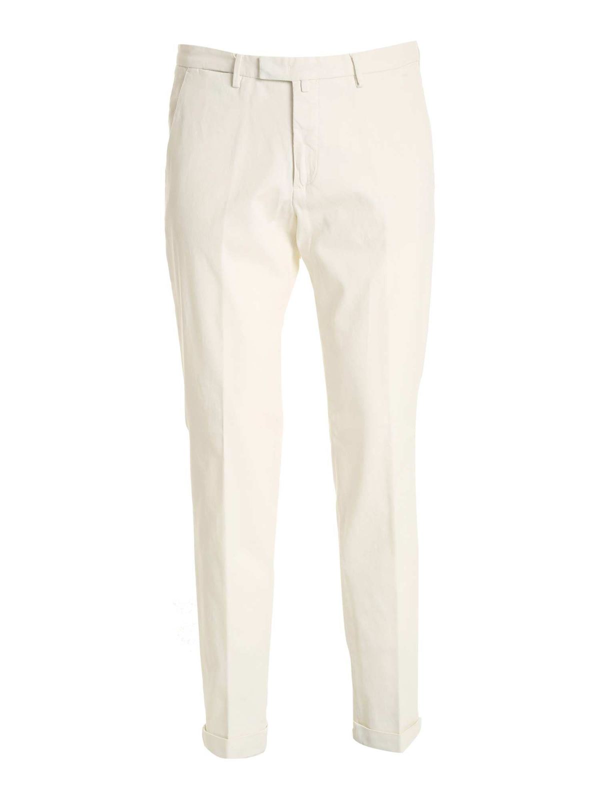 BRIGLIA 1949 HONEYCOMB PANTS IN BEIGE IN IVORY COLOR