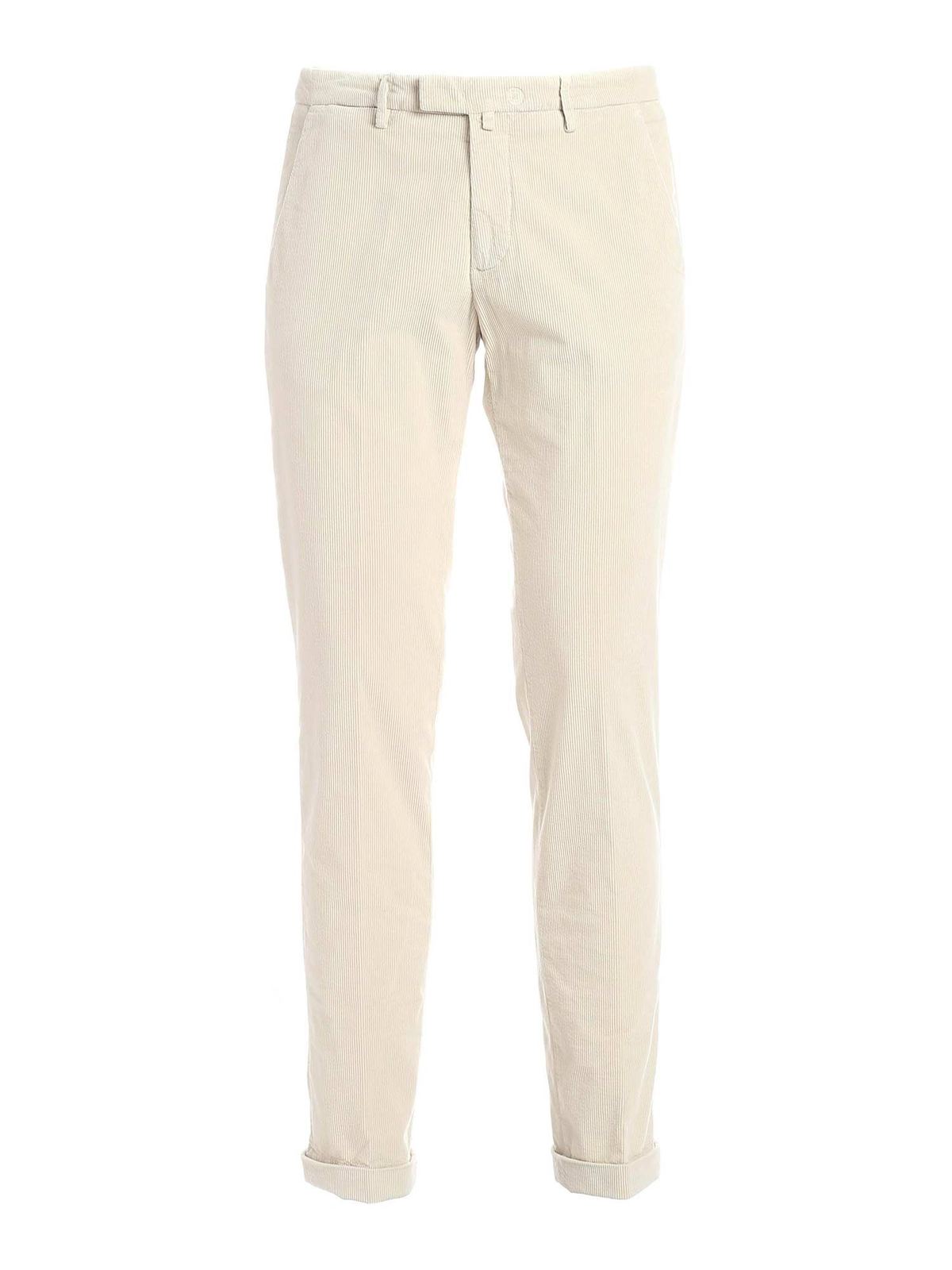 Pantaloni casual Briglia 1949 - Pantalone in velluto bianco - BG0342072103