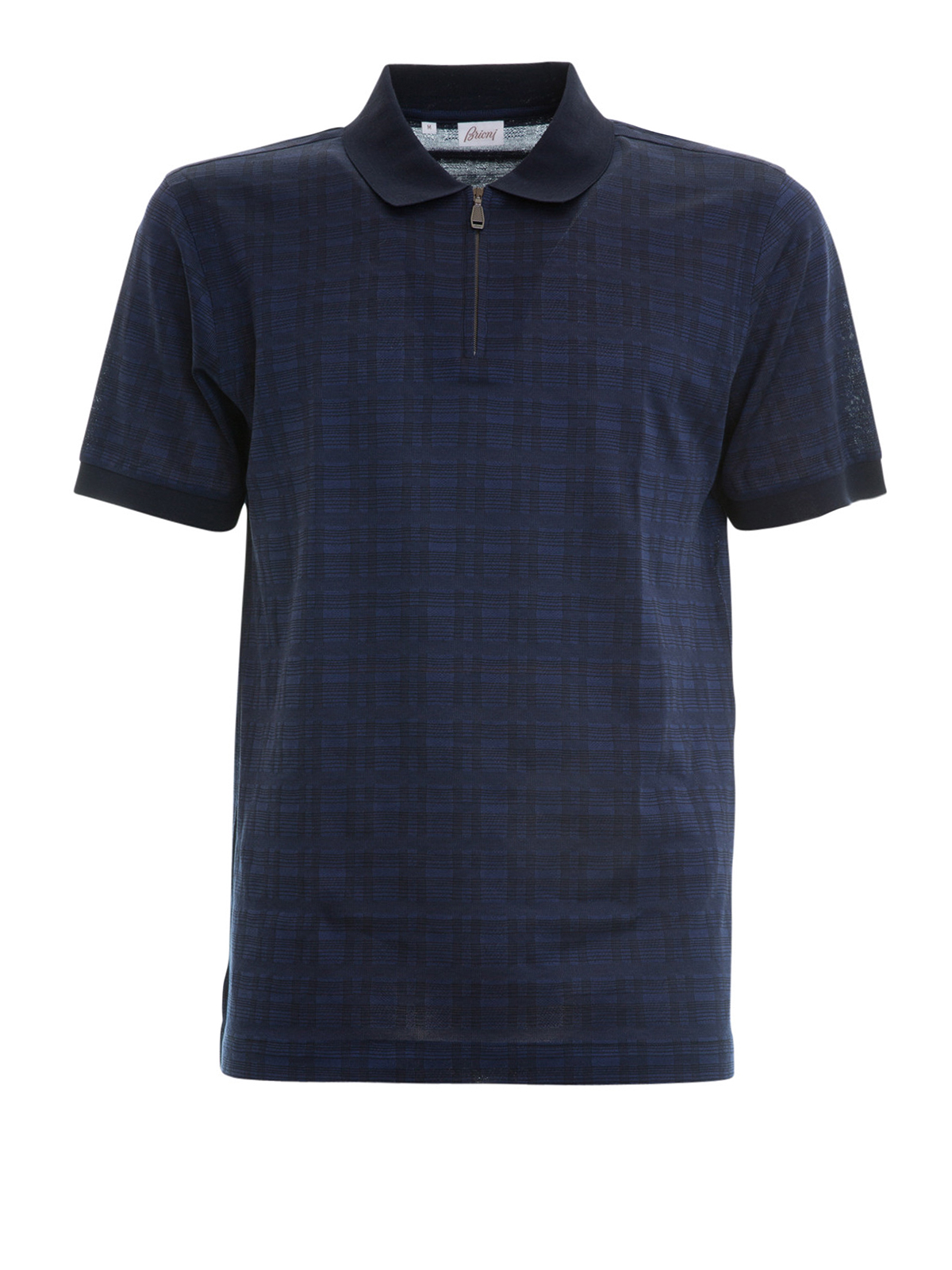 Polo shirts Brioni - Geometric pattern cotton polo shirt - UJ260LP66064240