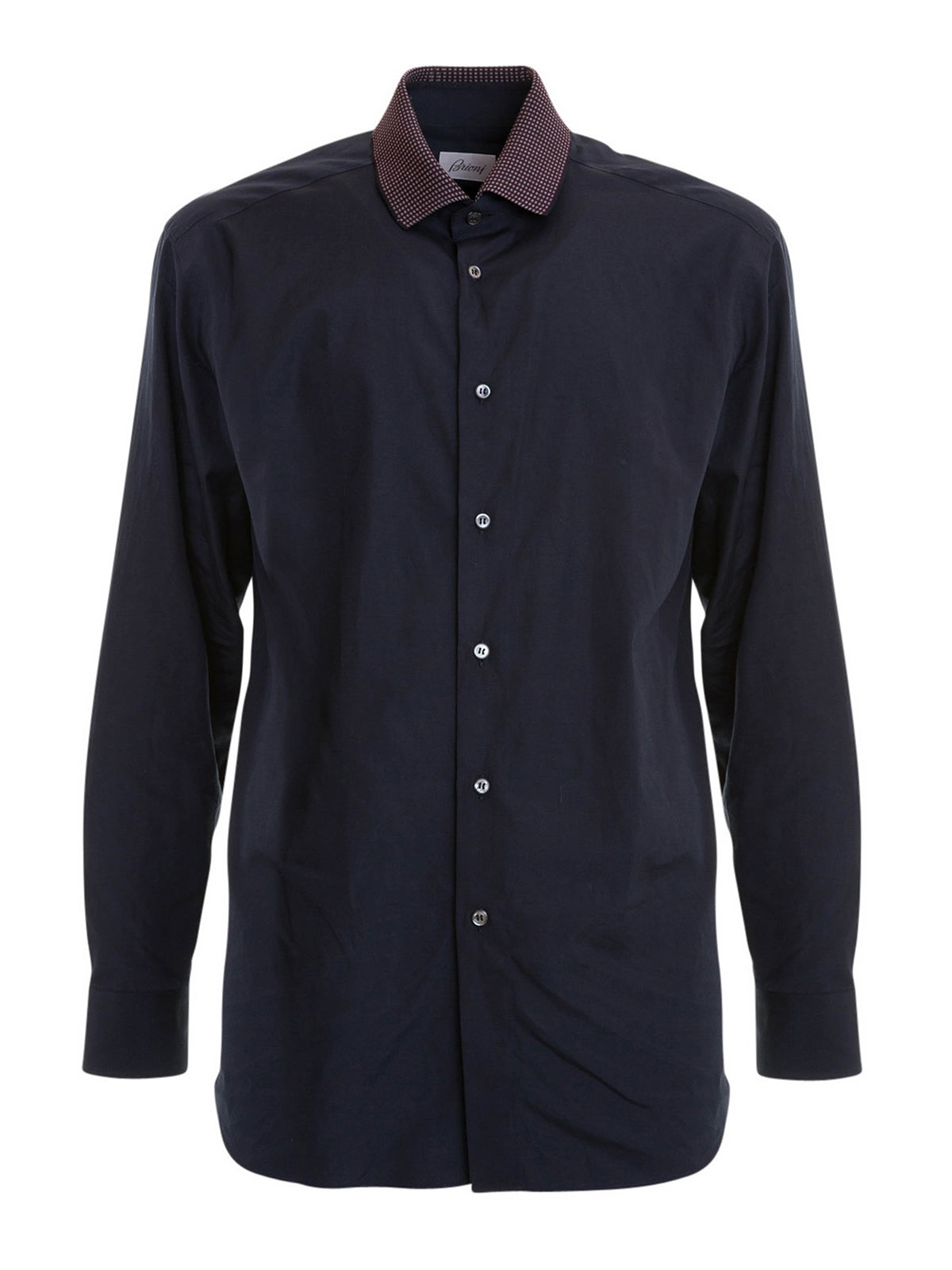 Shirts Brioni - Patterned collar cotton shirt - SC310XO502Y4000