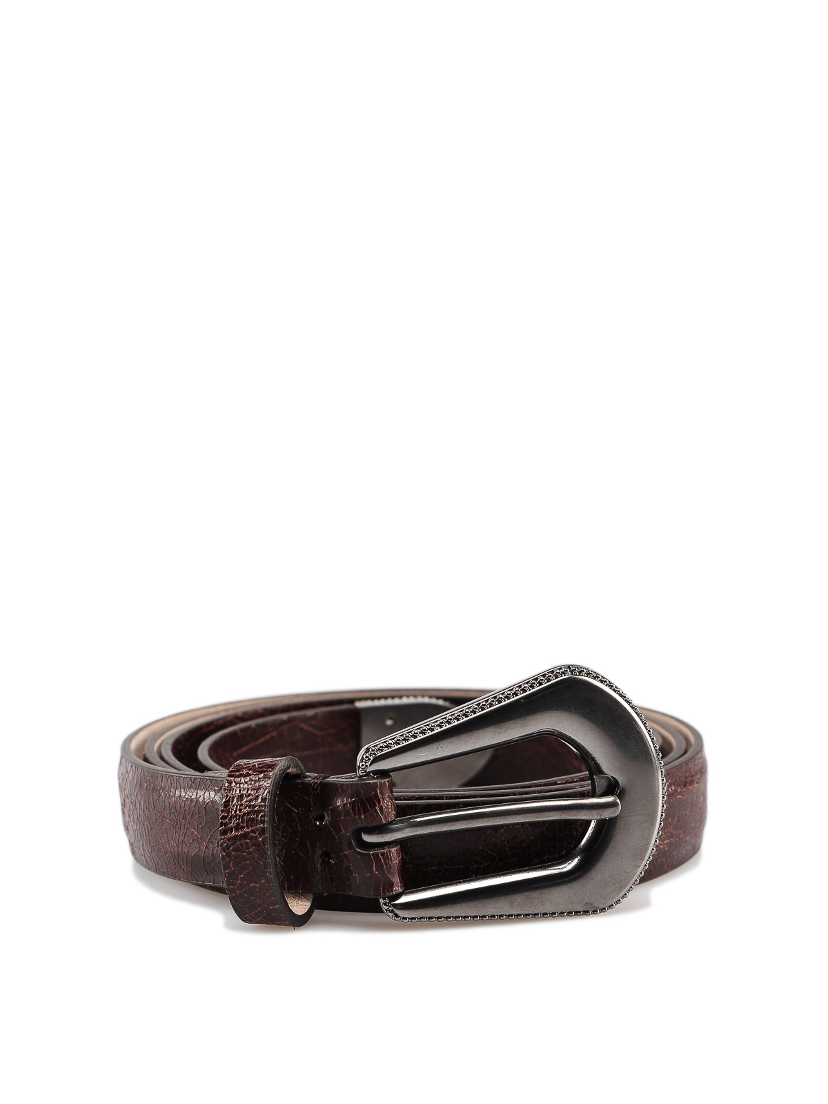 leather belt dark brown