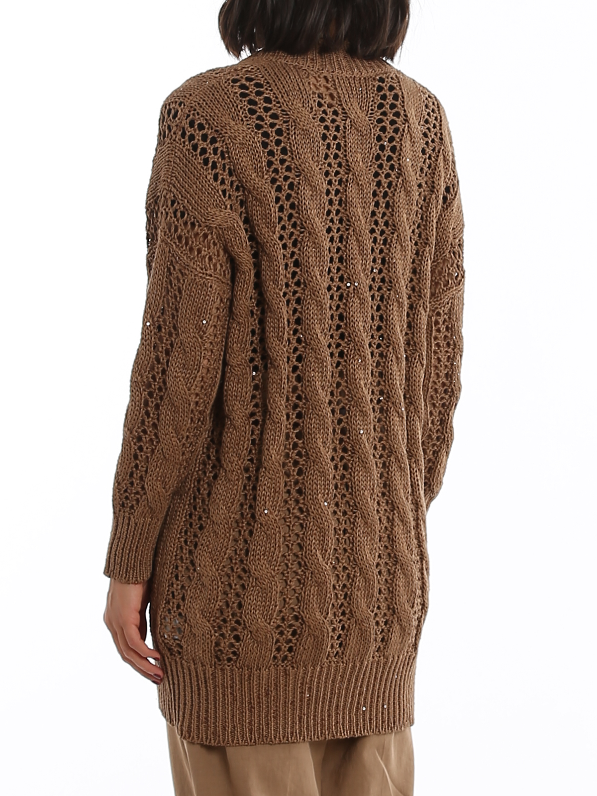 zara cotton linen cardigan