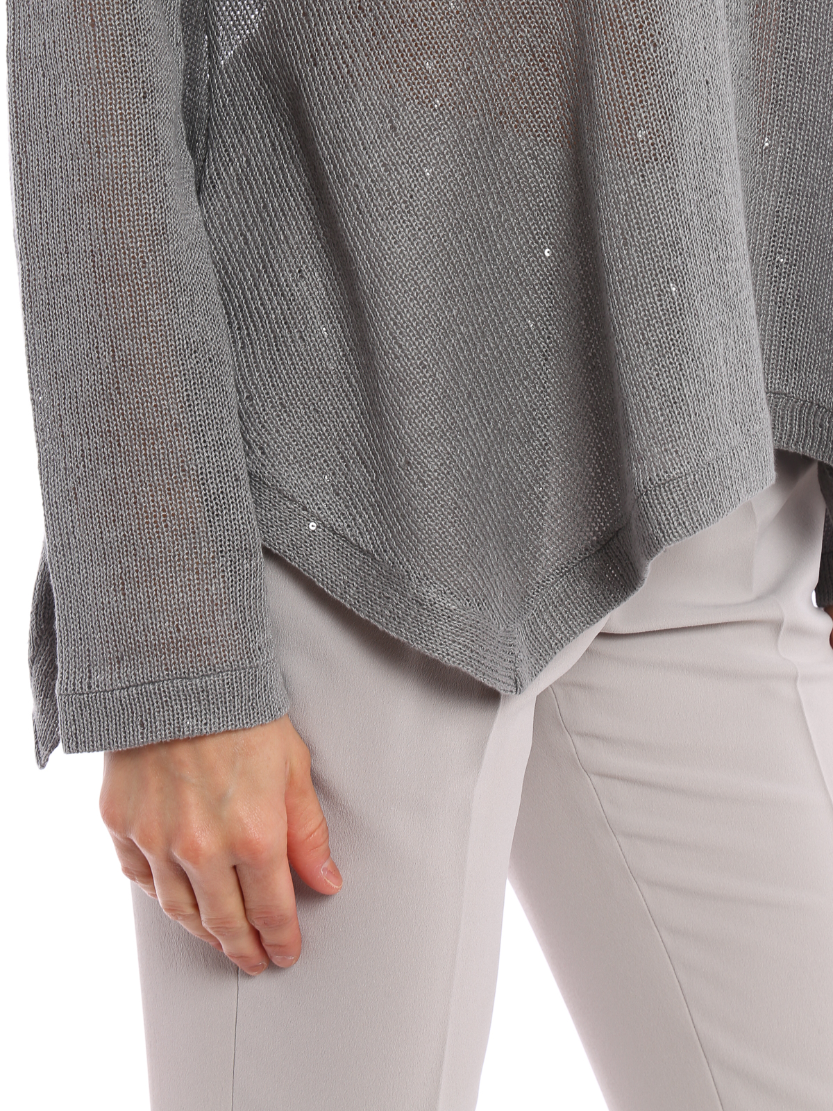 Brunello Cucinelli Embellished linen and silk cardigan cardigans