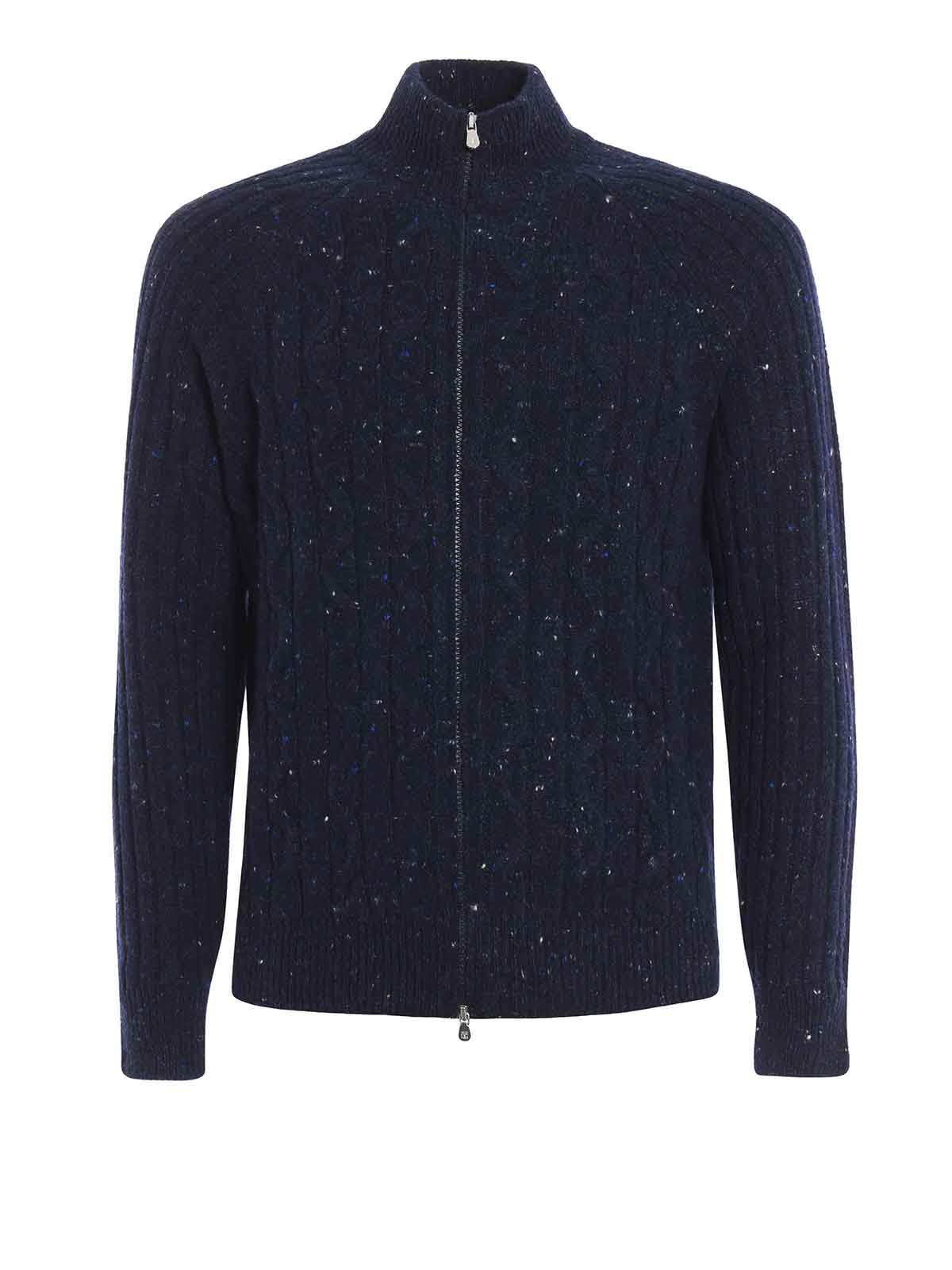 Twist Knit Blend Cardigan By Brunello Cucinelli twist knit blend cardigan by brunello cucinelli