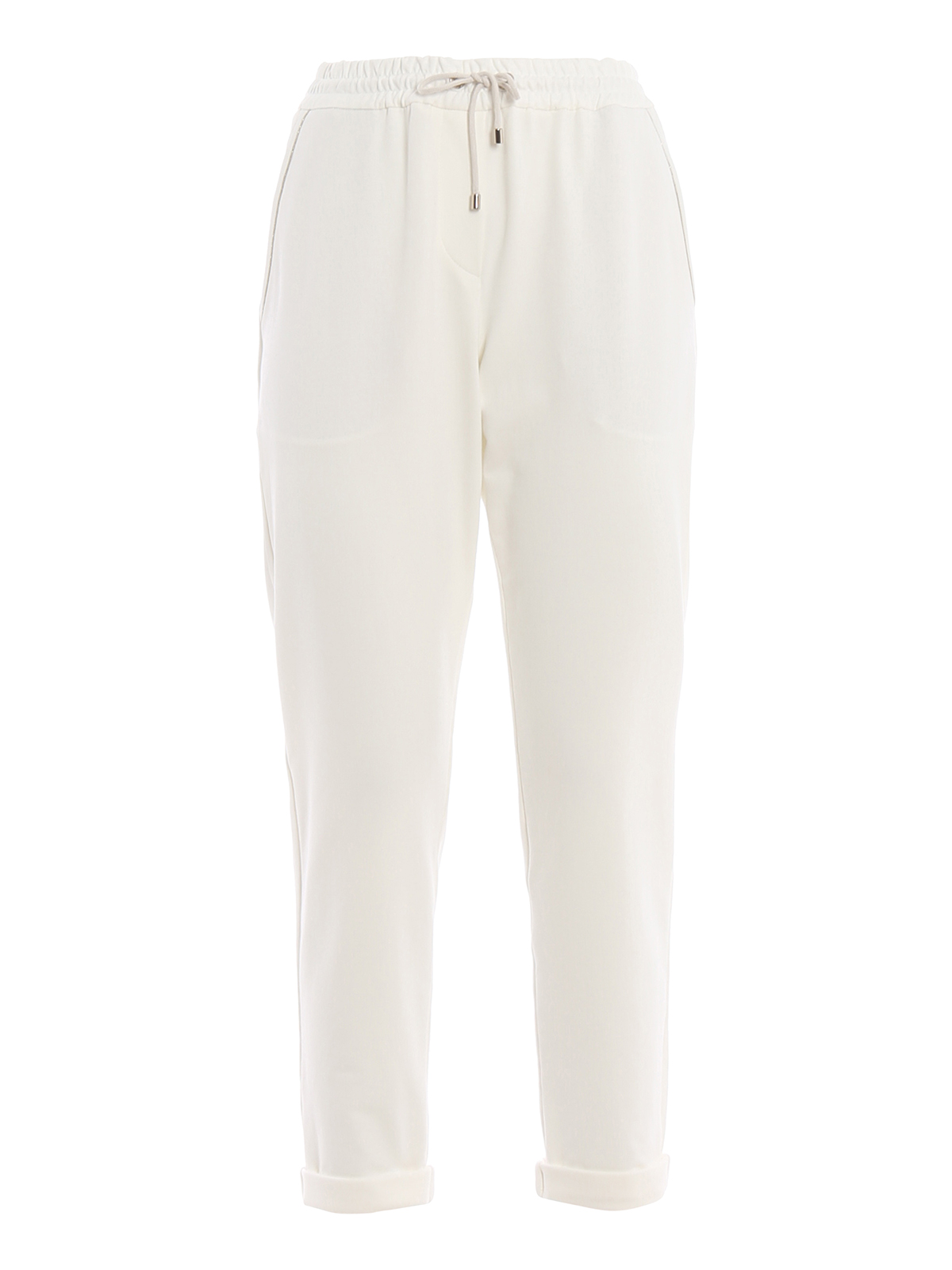 BRUNELLO CUCINELLI EMBELLISHED JOGGERS STYLE TROUSERS