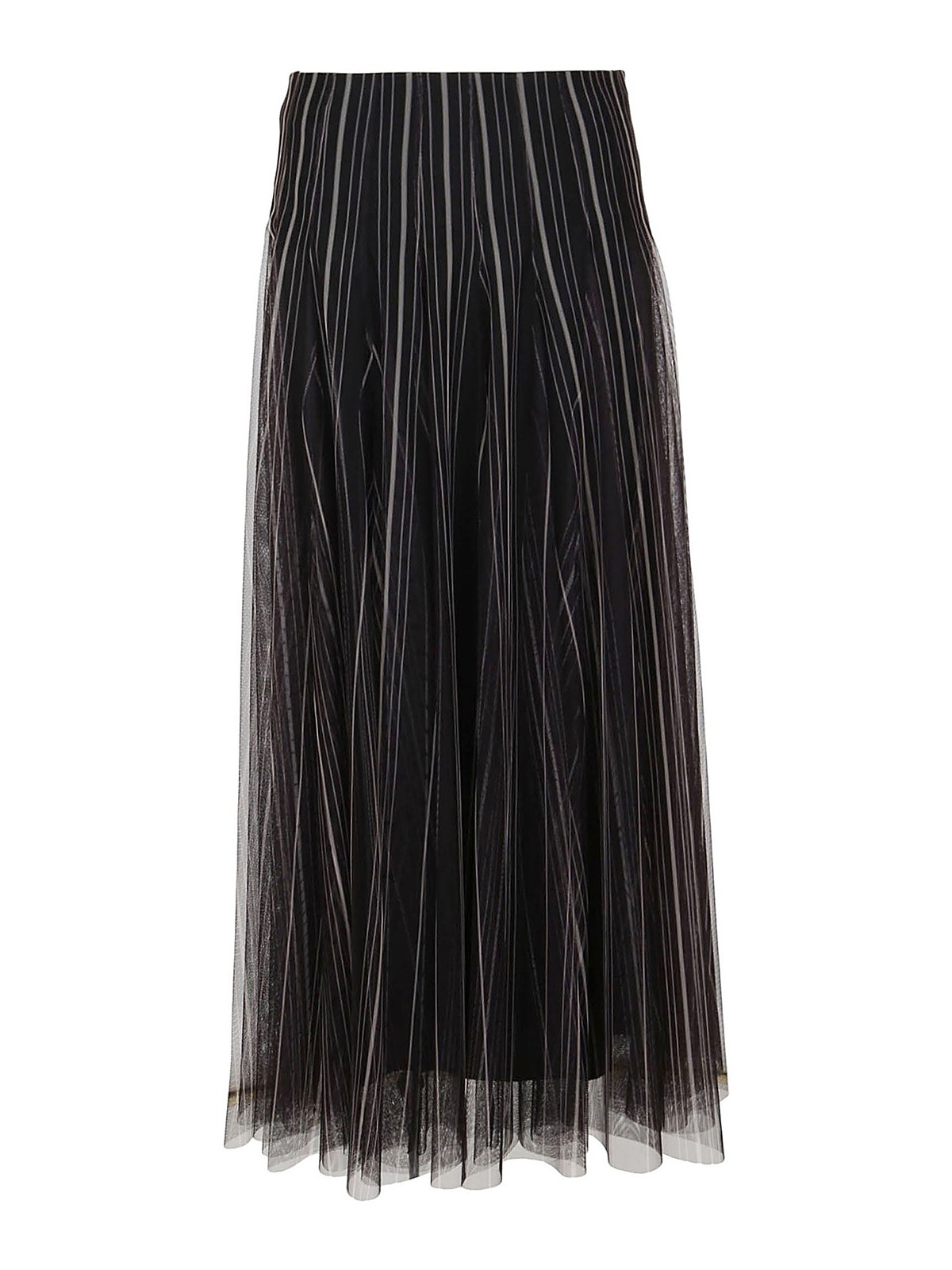 Brunello Cucinelli - Striped skirt - Knee length skirts & Midi ...