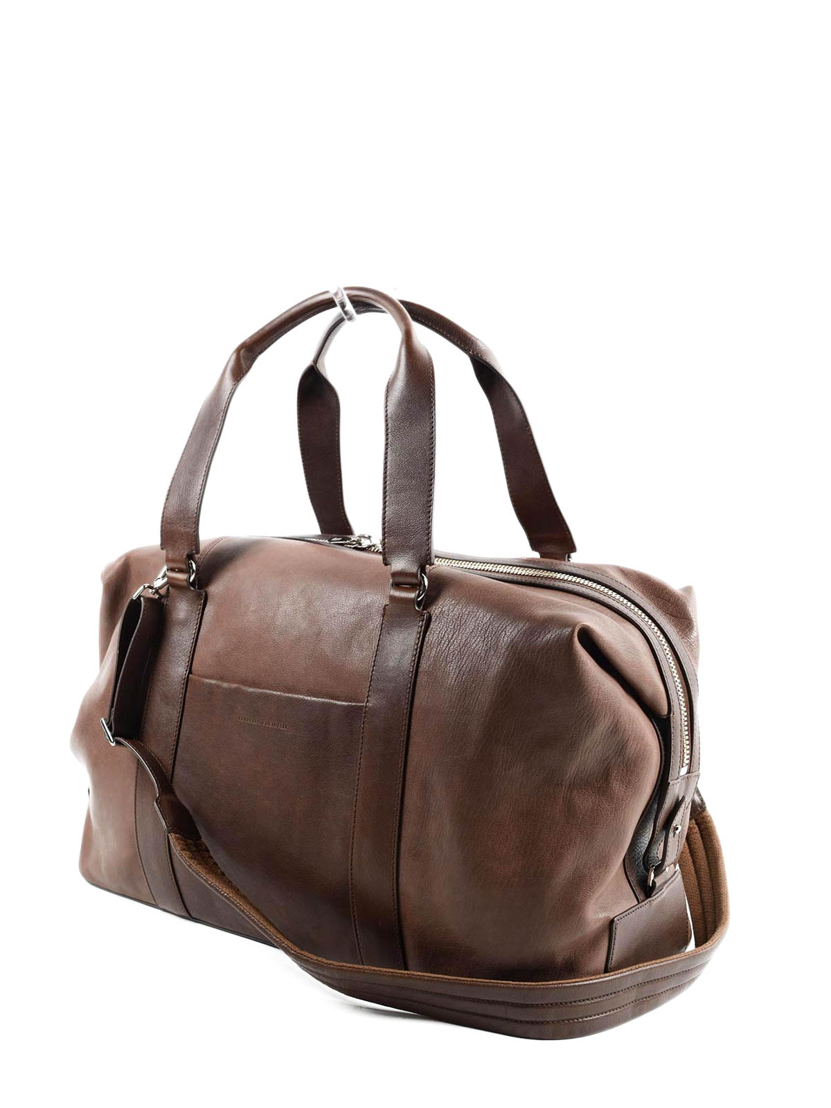 Luggage & Travel bags Brunello Cucinelli - Leather travel bag ...