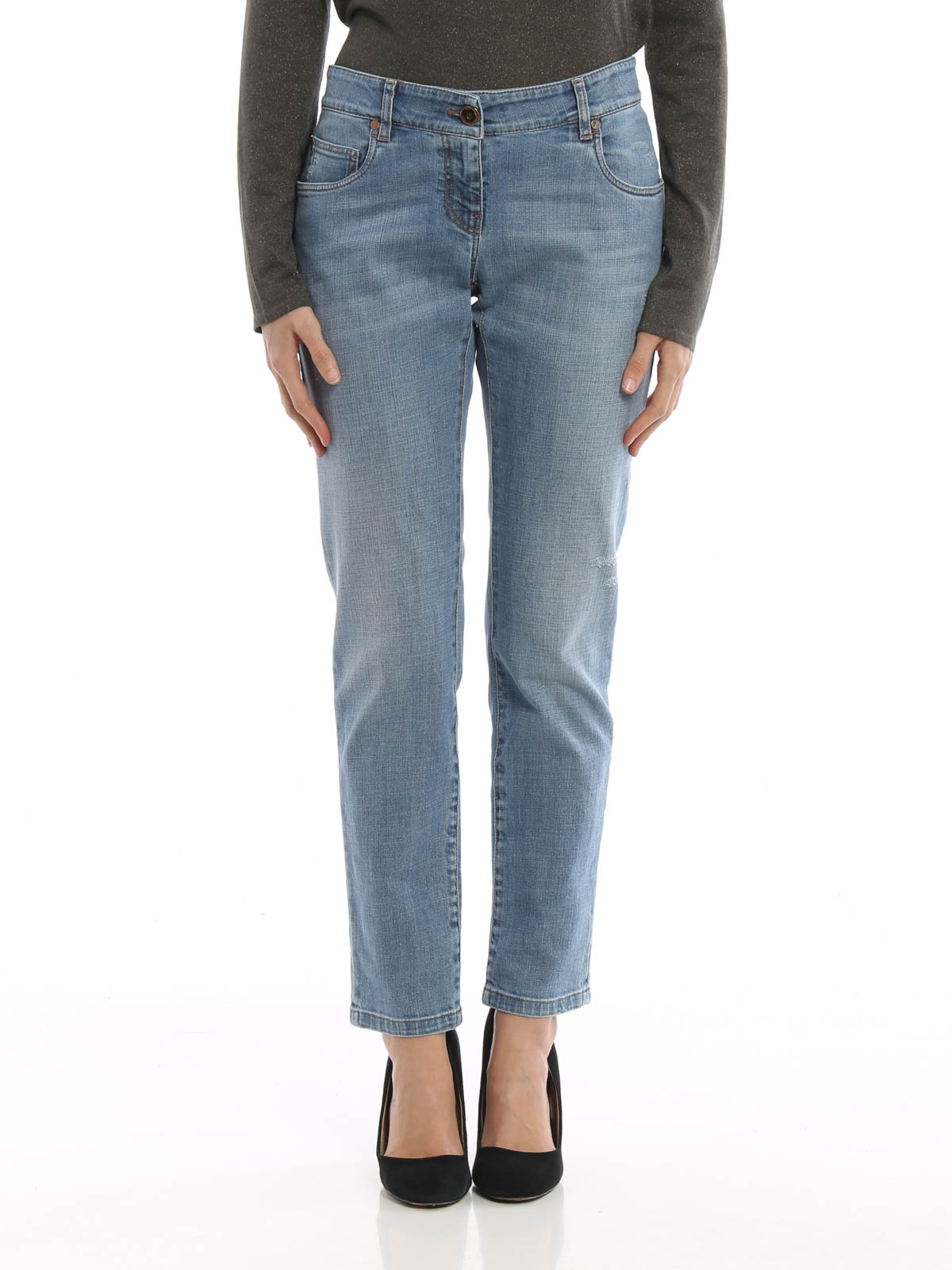 low waist straight fit jeans