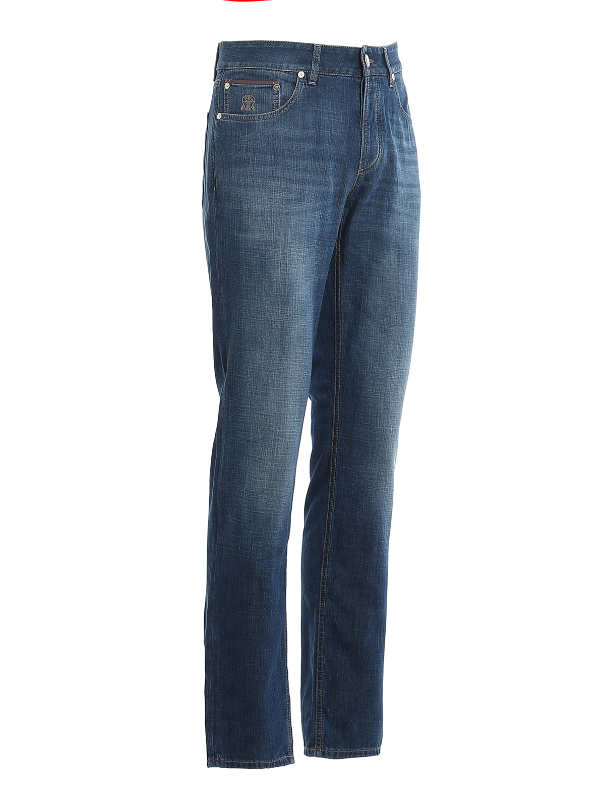 Straight leg jeans Brunello Cucinelli - Traditional fit denim jeans ...