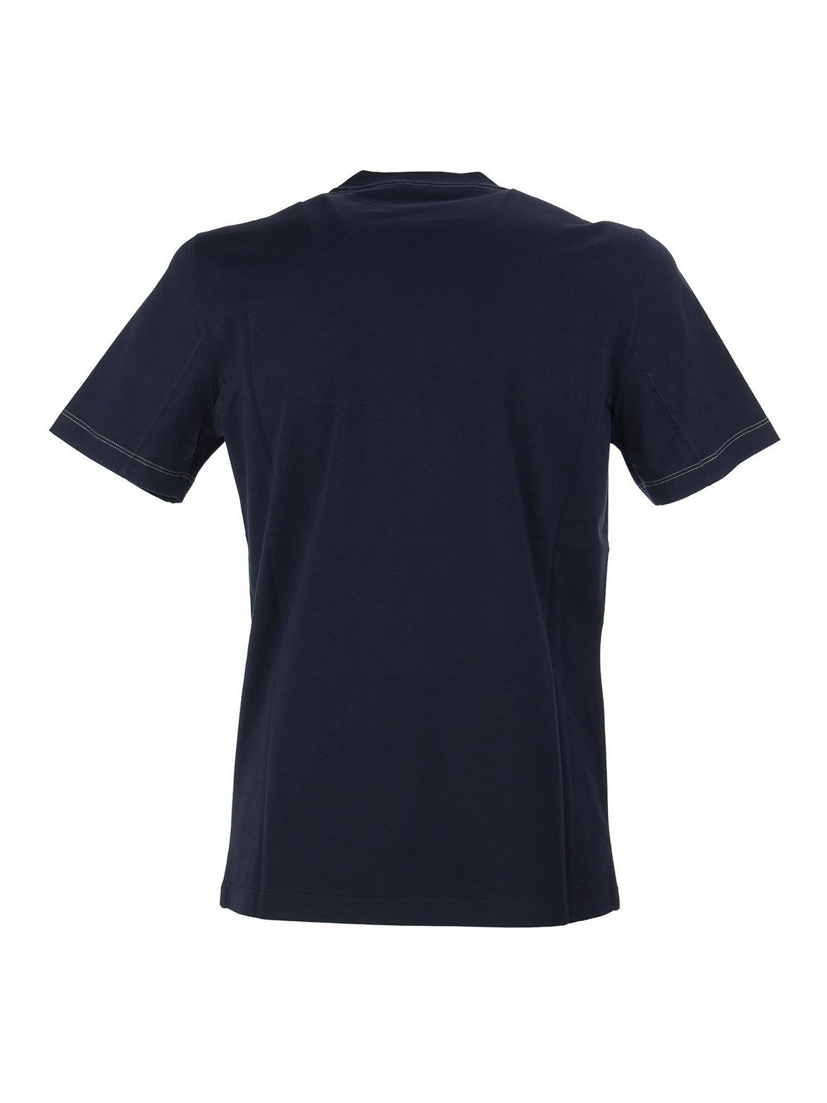 T-shirts Brunello Cucinelli - Contrasting stitching T-shirt ...