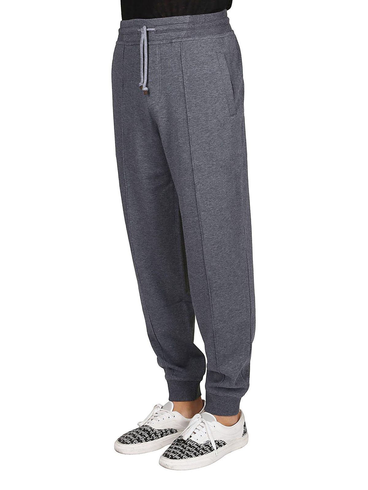 tracksuit pants with elasticated bottoms