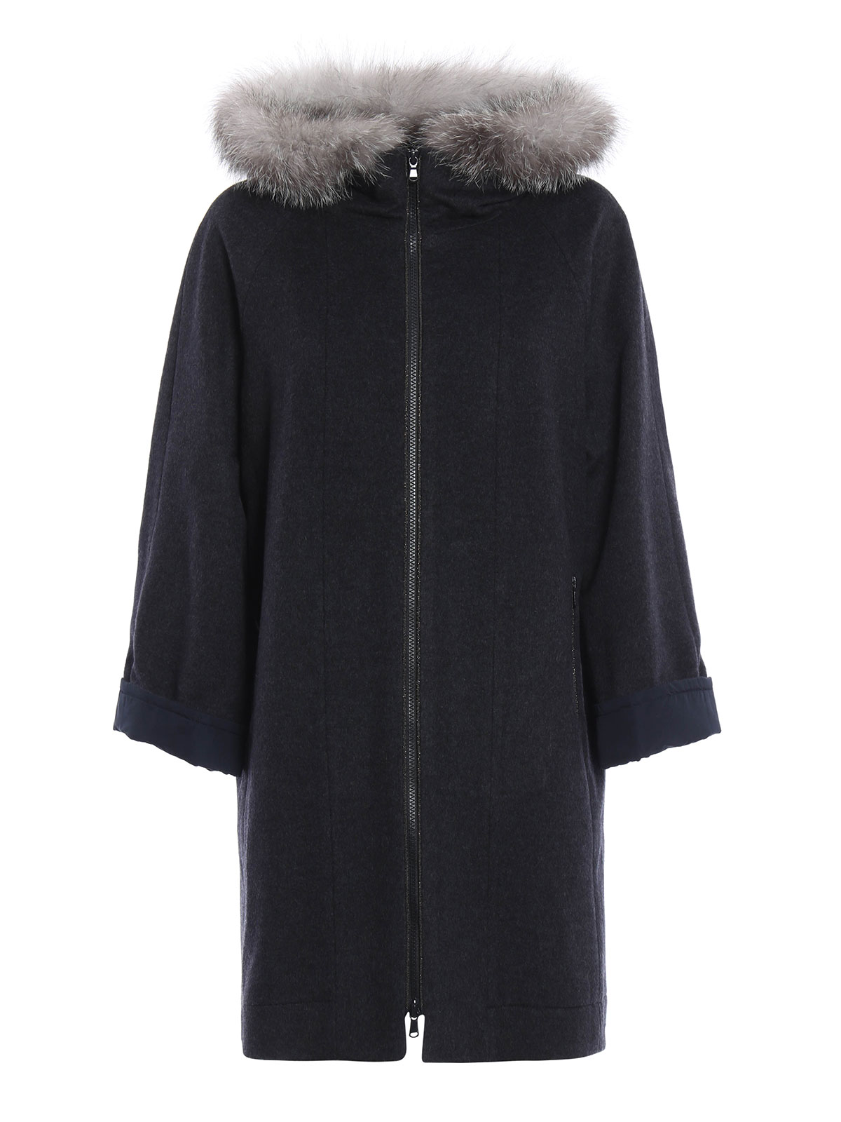 Parkas Brunello Cucinelli - Fox fur detailed hooded parka - ME4174675C890
