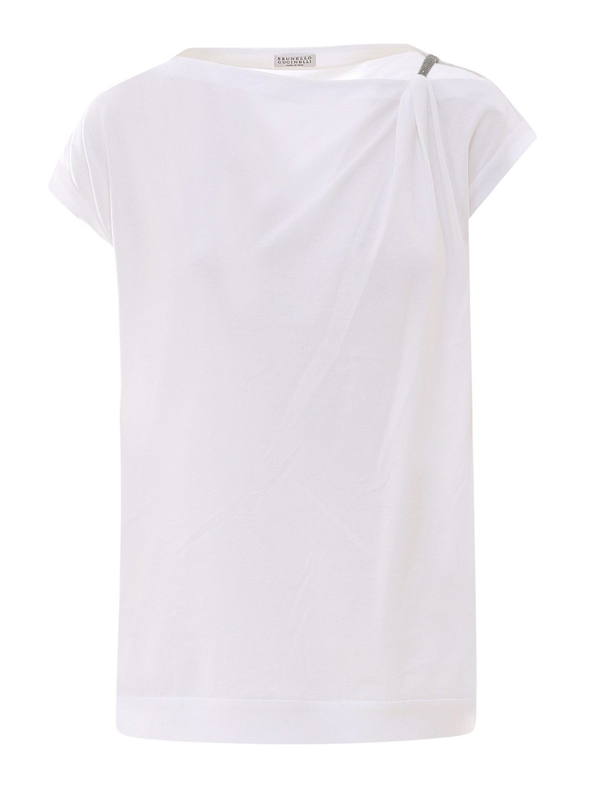 T-shirts Brunello Cucinelli - Embellished T-shirt - M0A45BQ409C159