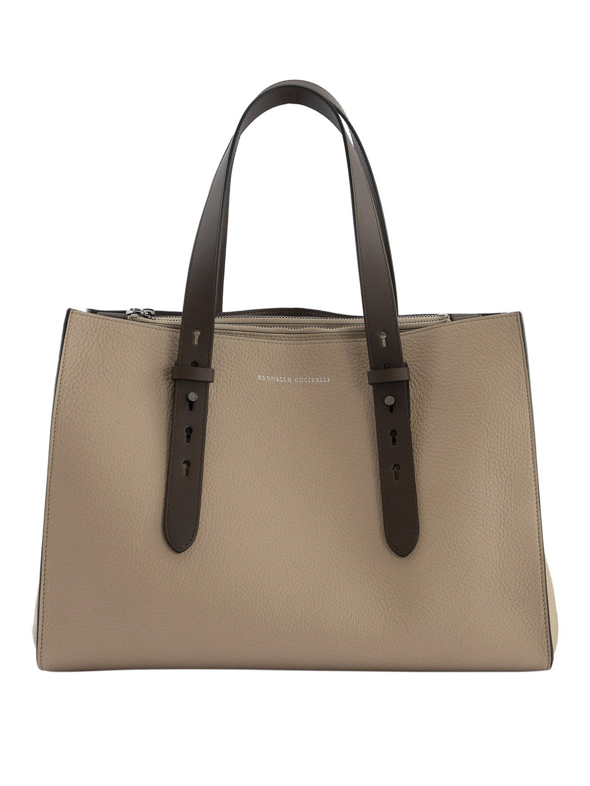 Totes bags Brunello Cucinelli - Hammered leather tote - MBVND2176C7841
