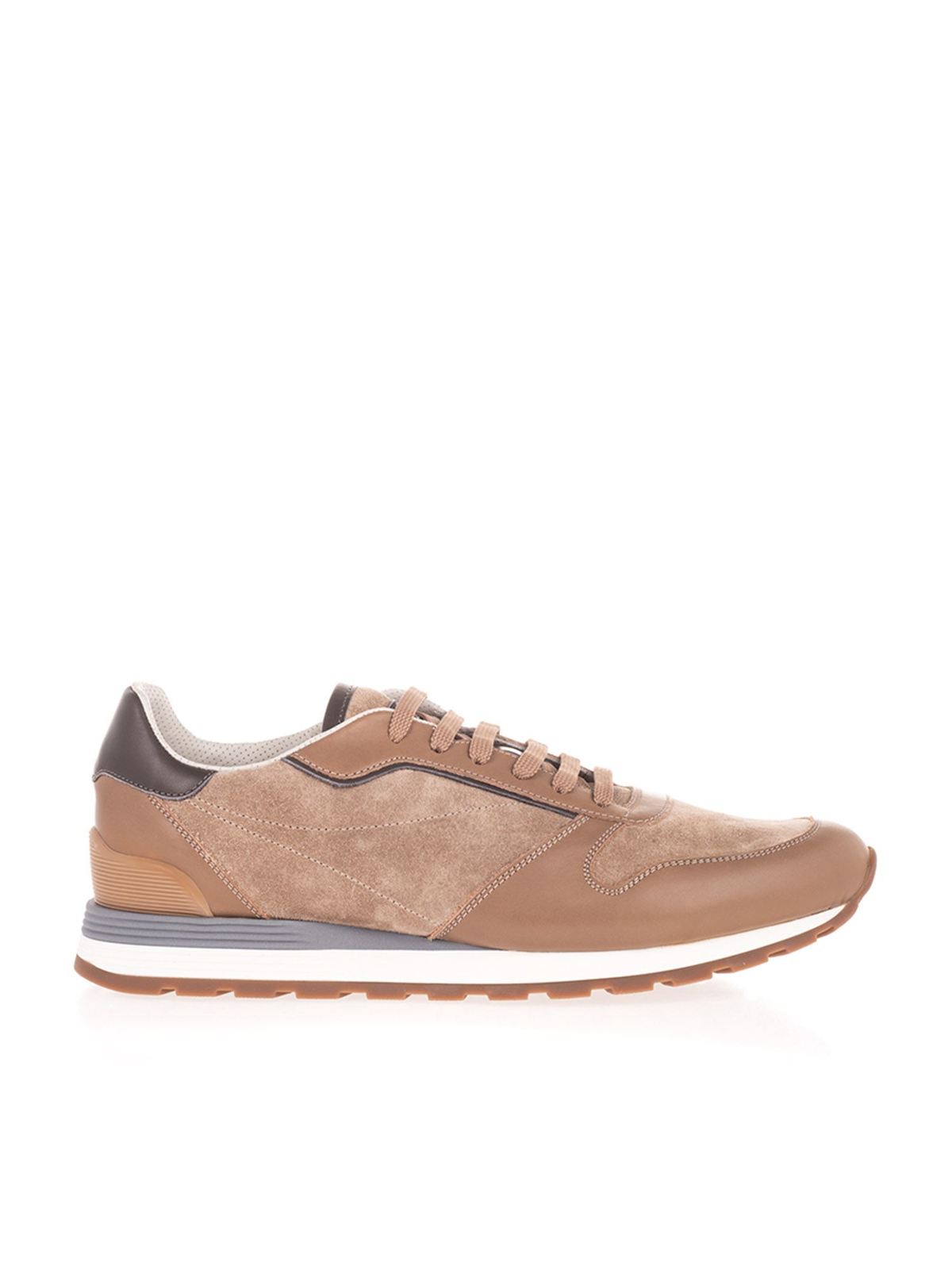 beige runners trainers