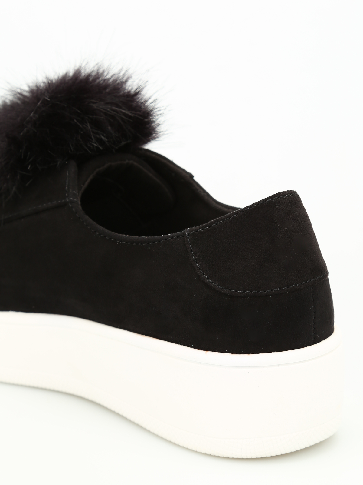 steve madden pom pom slip ons