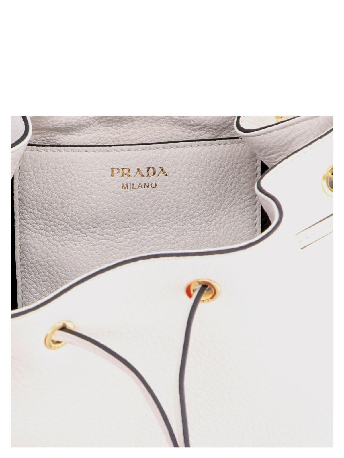Bucket bags Prada - Bucket bag in white 1BE018NOM2BBEF0YGN |