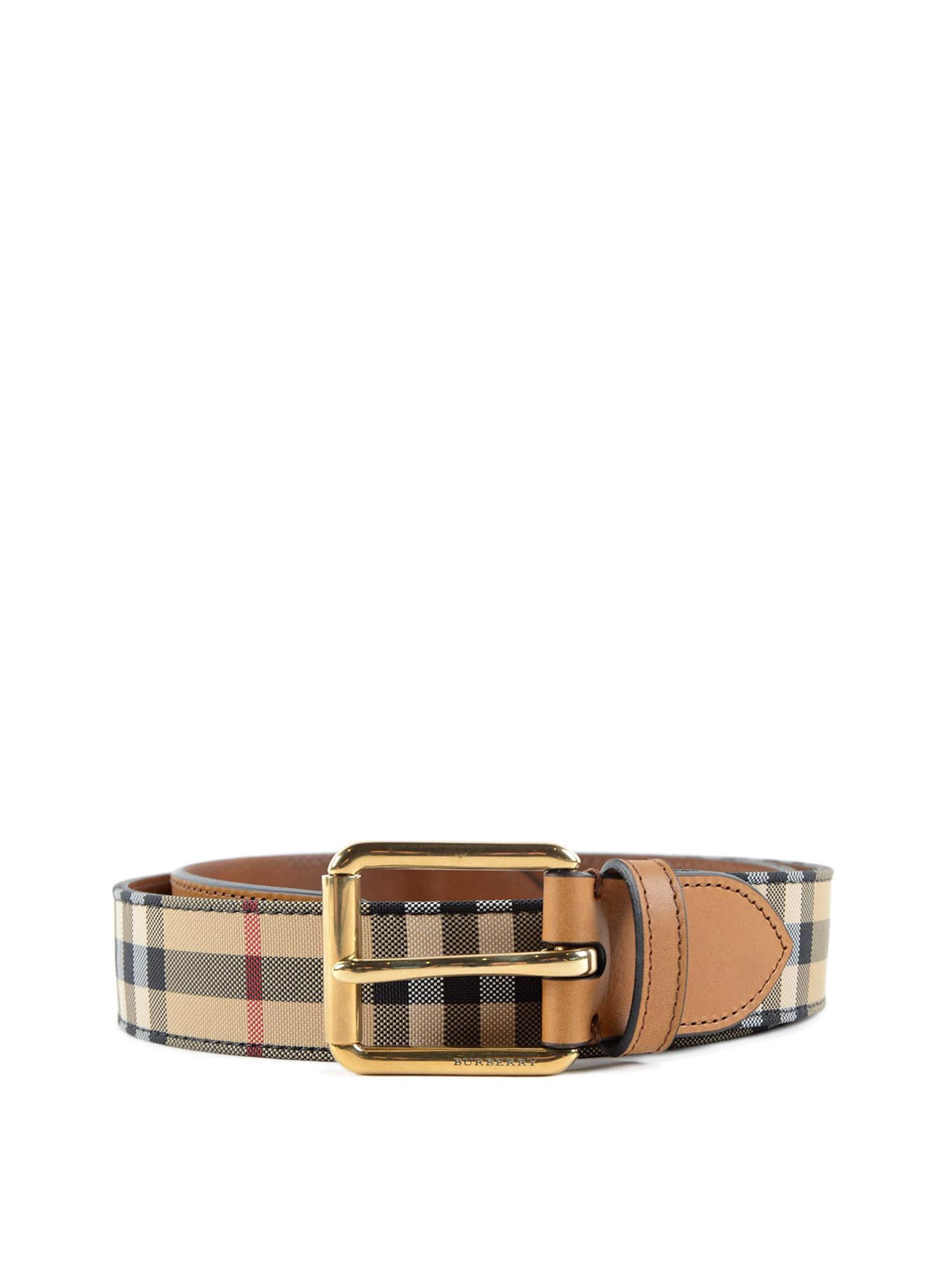 Burberry - Mark canvas and leather belt - belts - 3976355