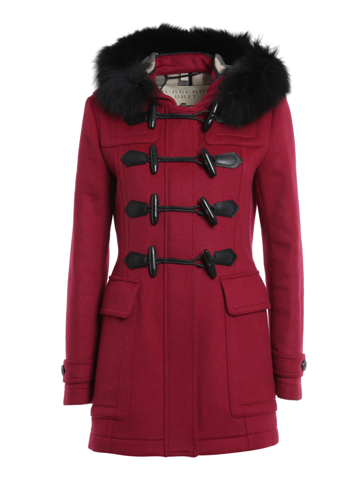 burberry coat with fur