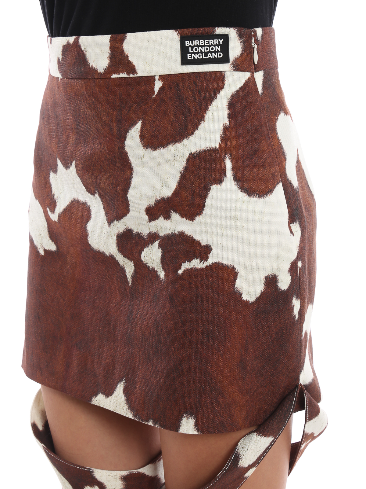 Mini skirts Burberry - Animal print mini skirt with straps - 4560527